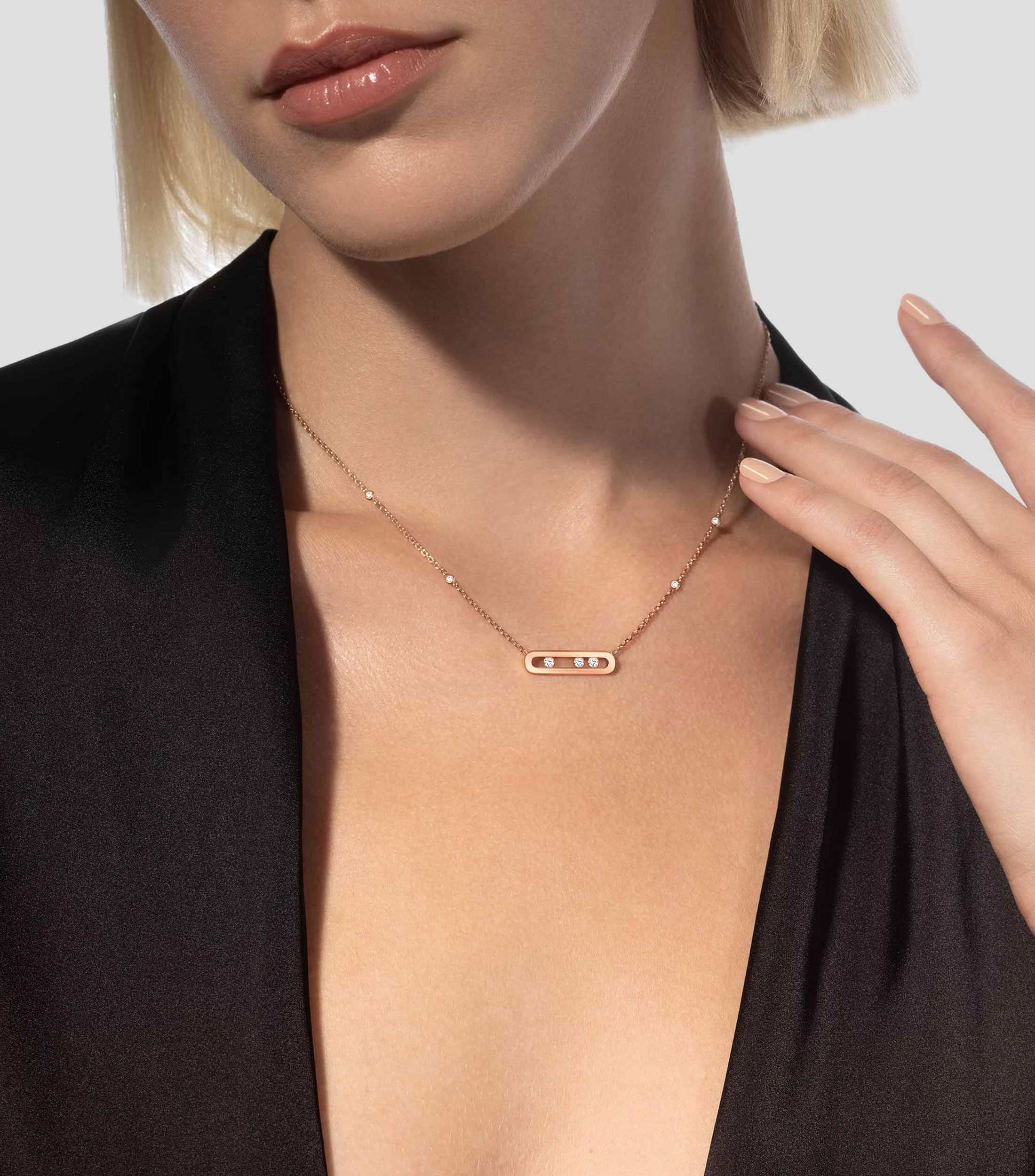 Collar baby Move Classique en oro rosa de 18 Kts Mujer