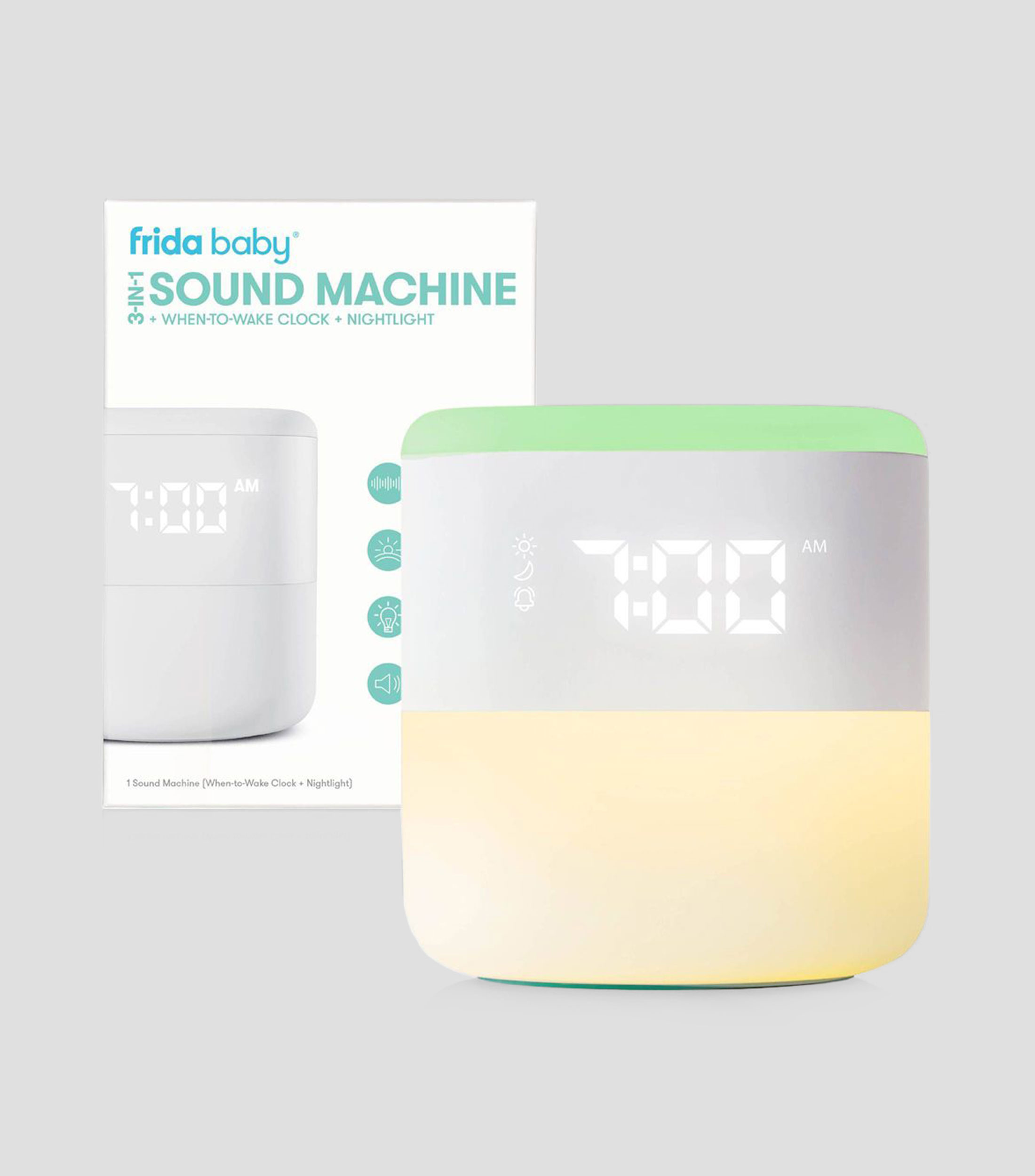 Sound Machine 3 en 1 + Despertador + Luz de Noche