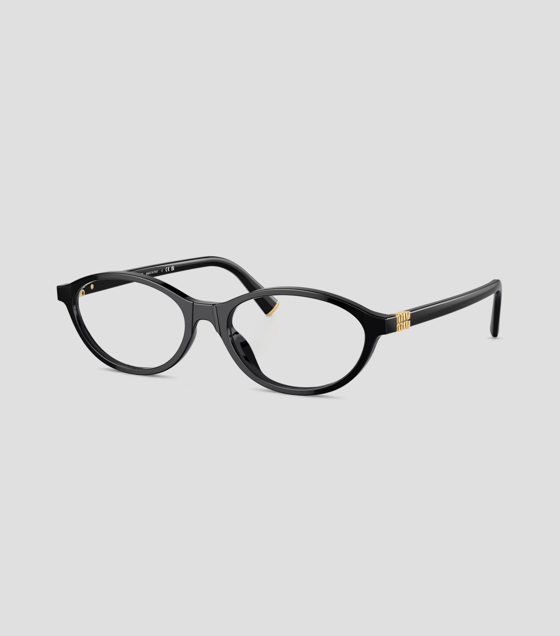 Lentes oftálmicos ovalados negros Mujer