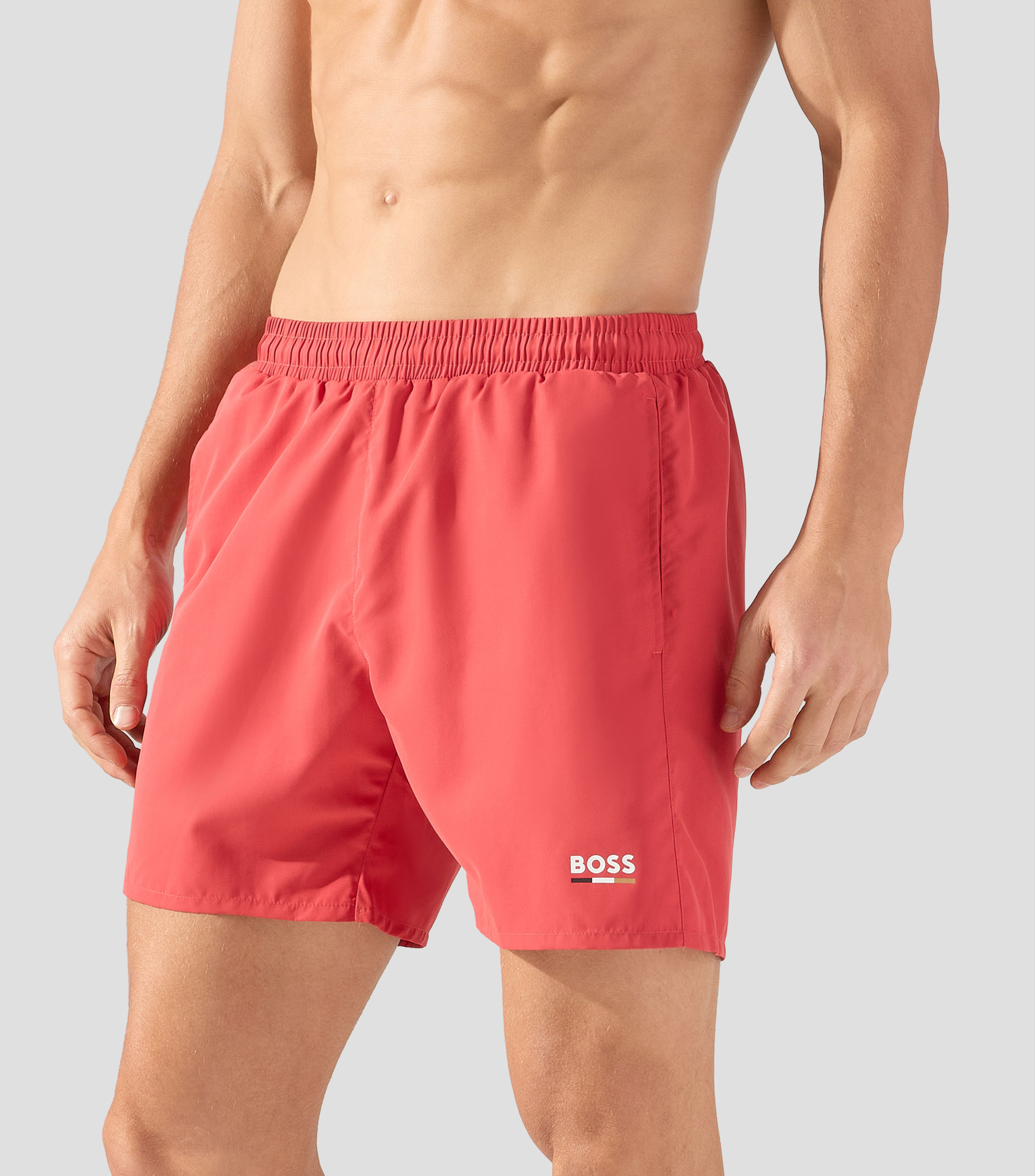 Traje de baño corto liso Hombre