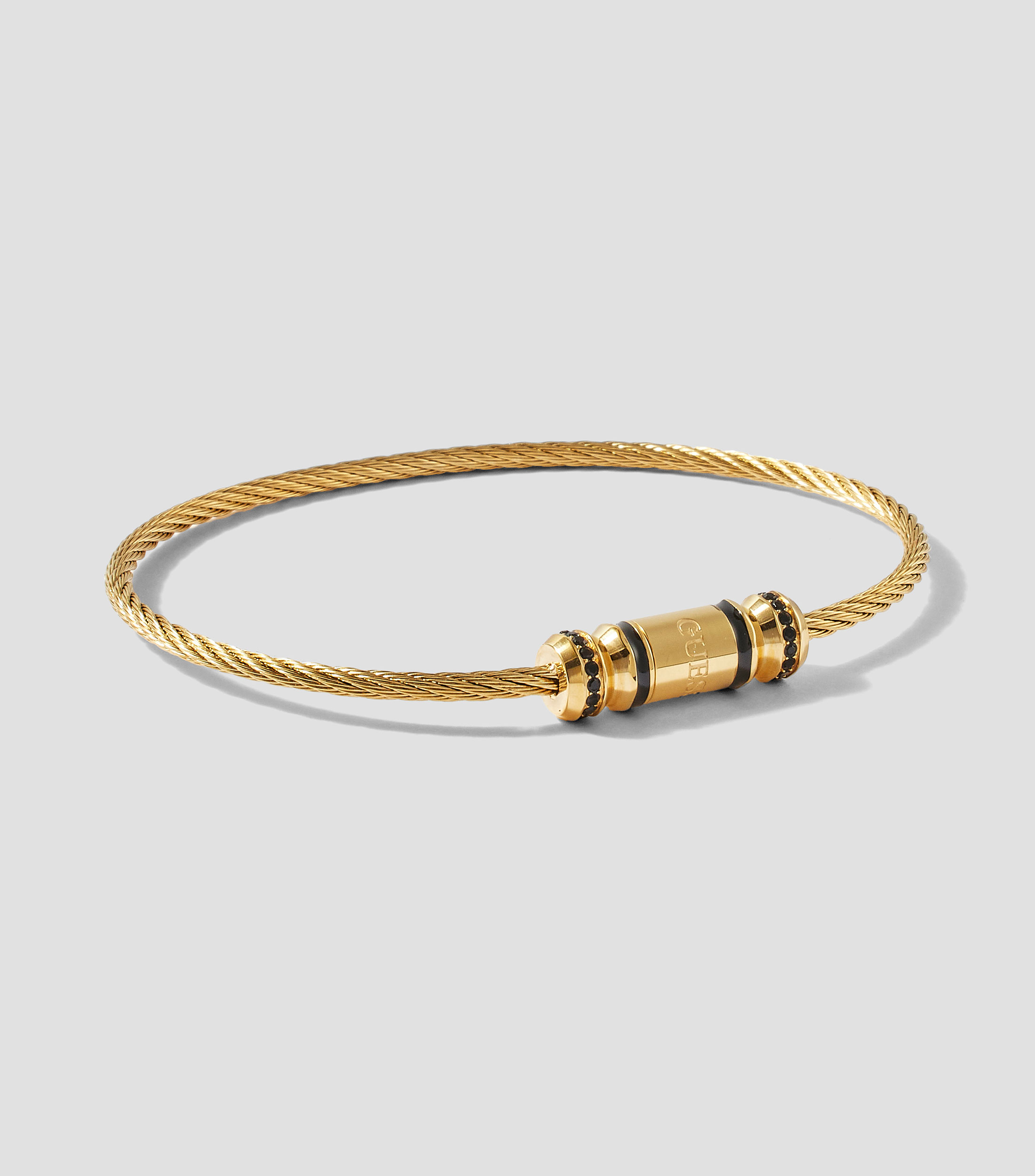 Brazalete con circonia Exagon Hombre