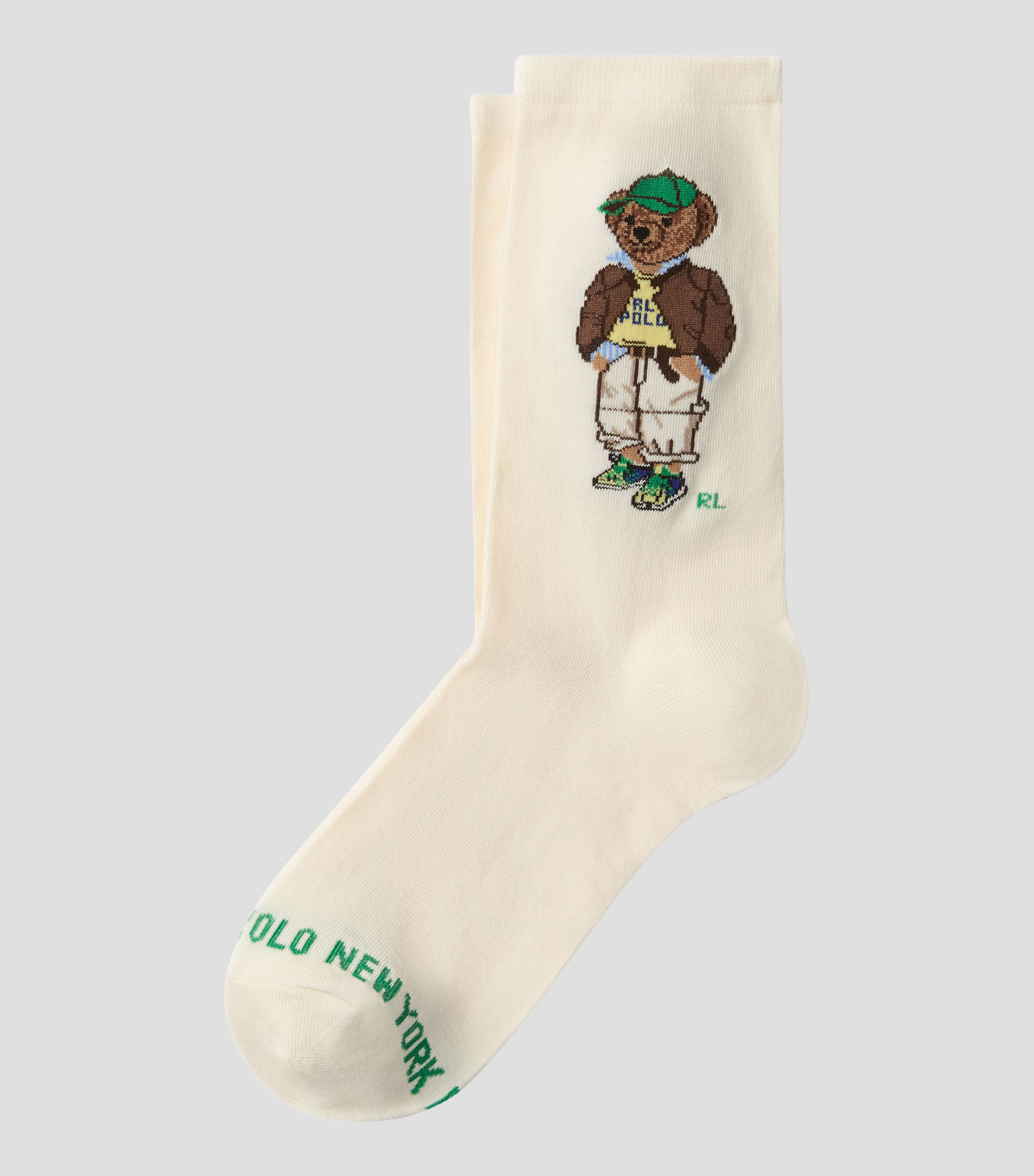 Calcetín con bordado Mujer