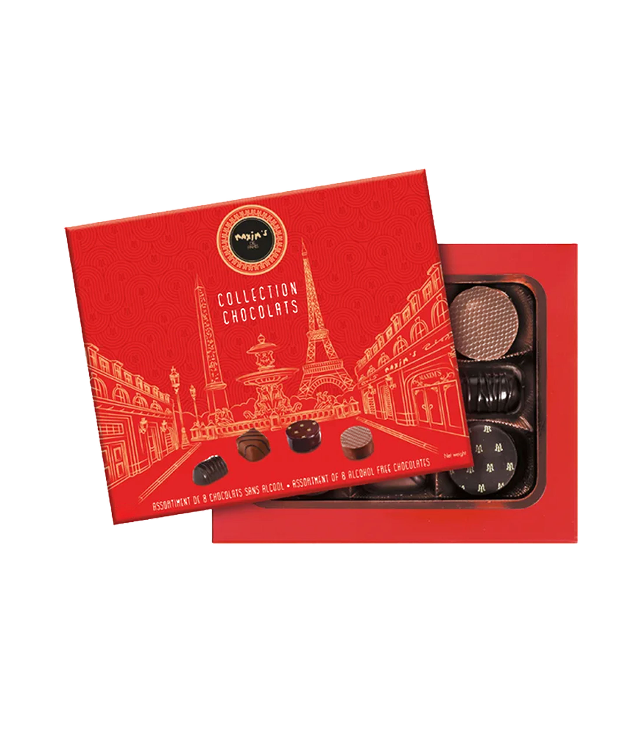 Set de 8 chocolates, 75 gr