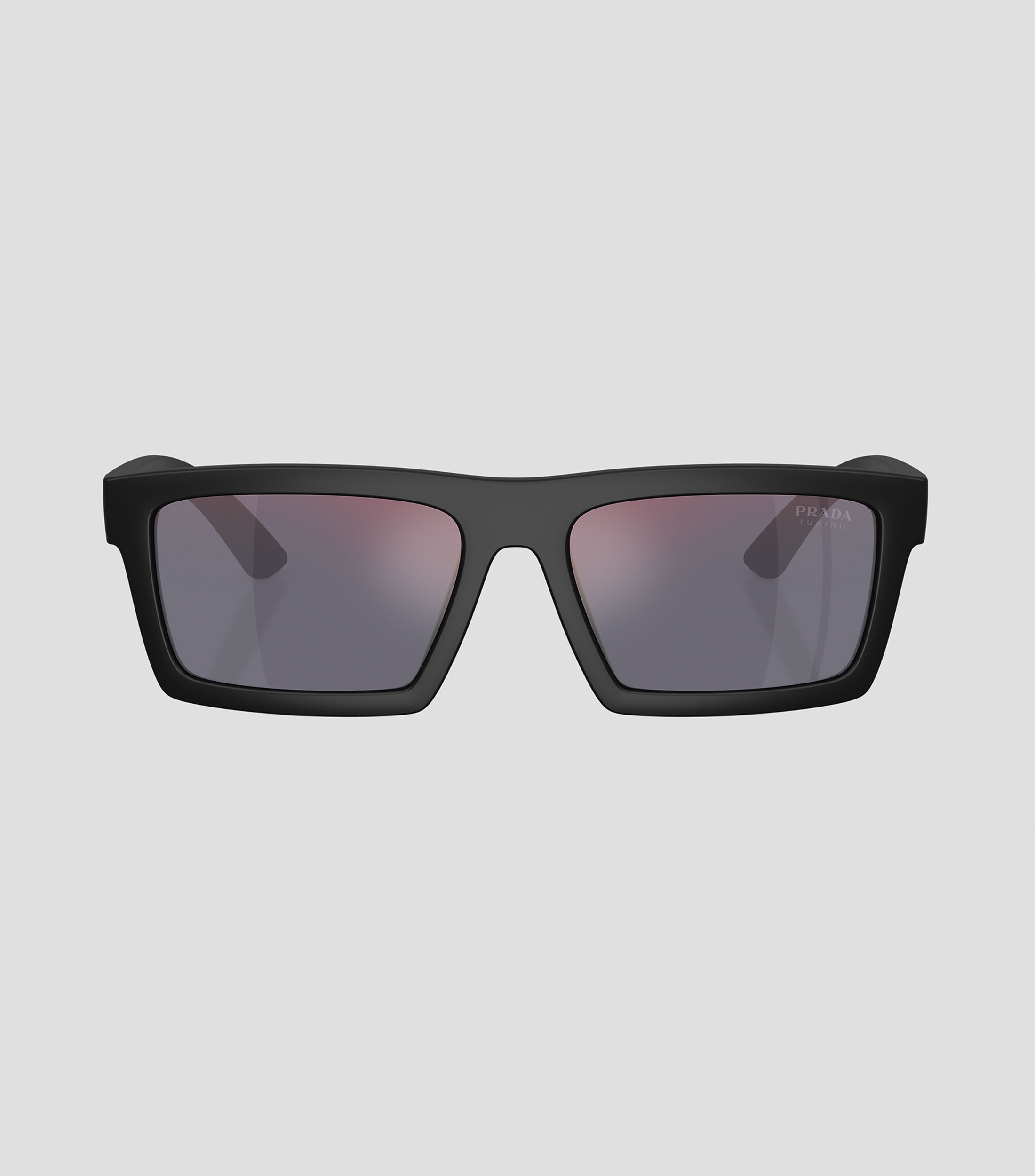 Lentes de sol rectangulares Linea Rossa negro mate Hombre