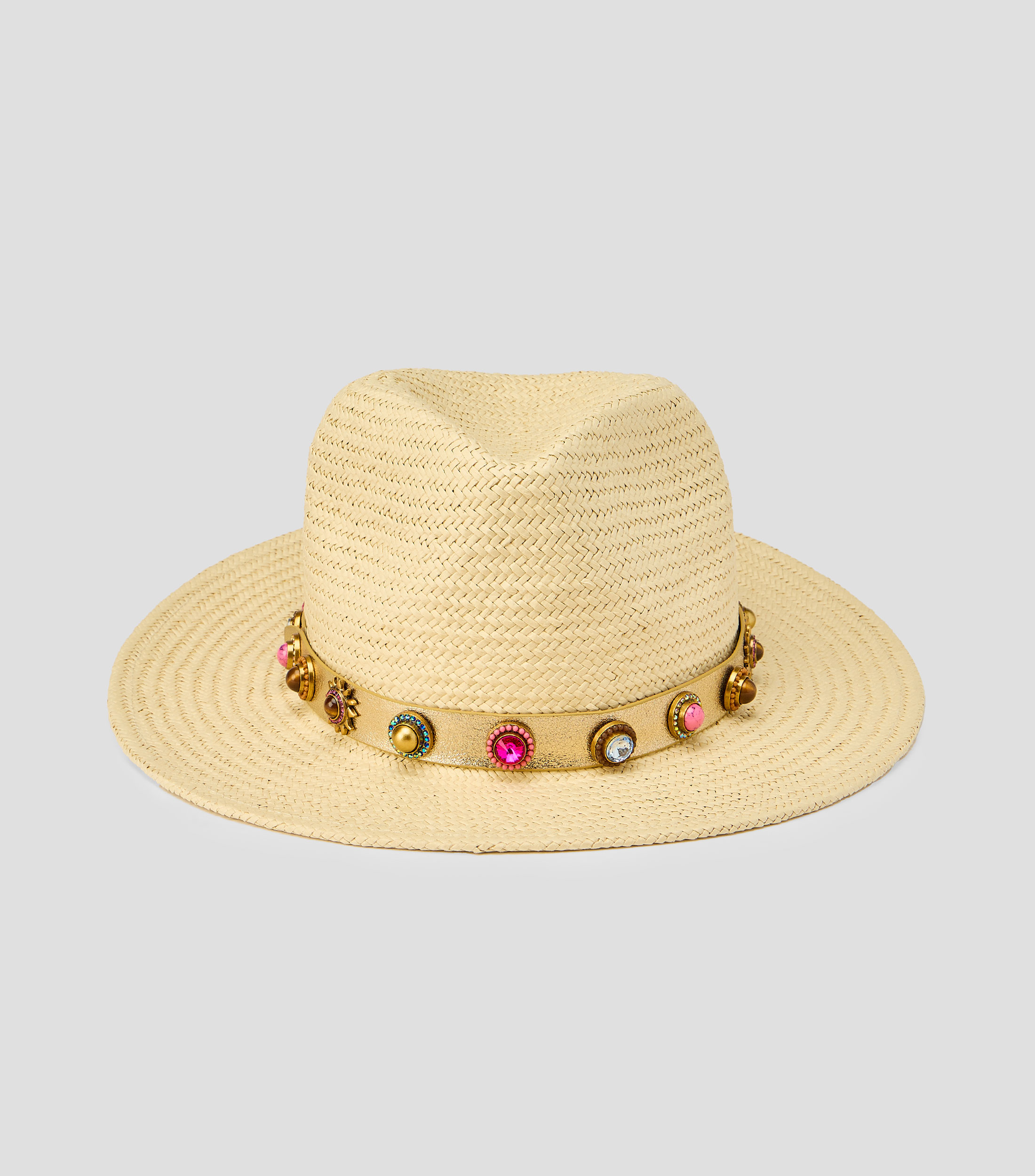 Sombrero de playa beige Mujer