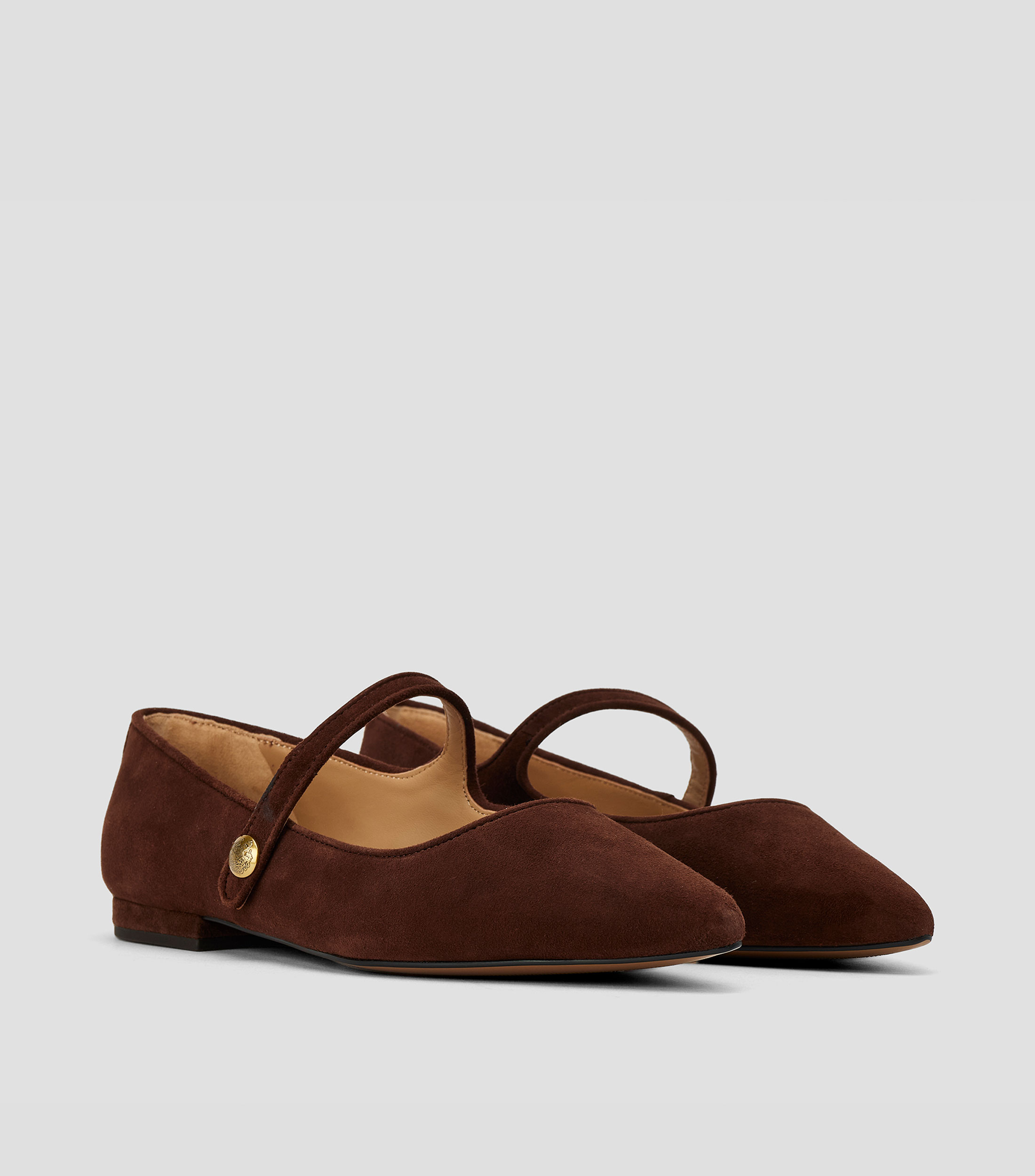 Flats Londyn con tira en piel Mujer