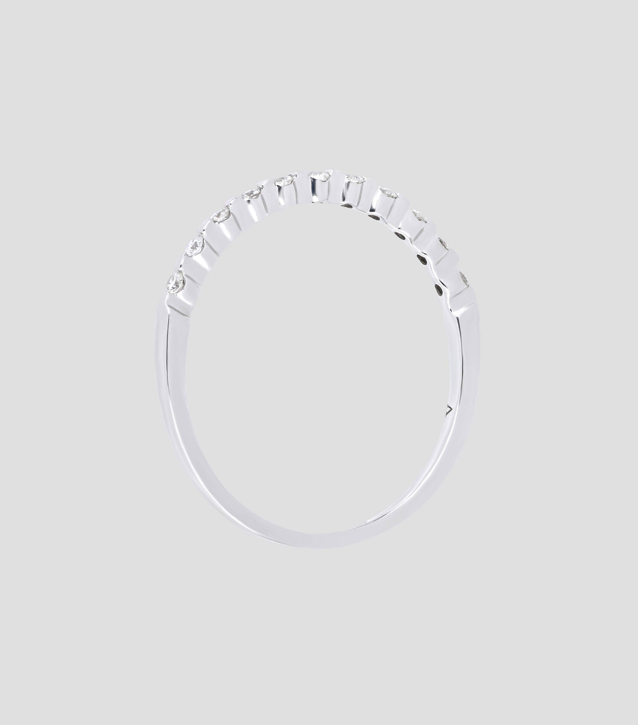 Anillo en oro con diamantes Mujer