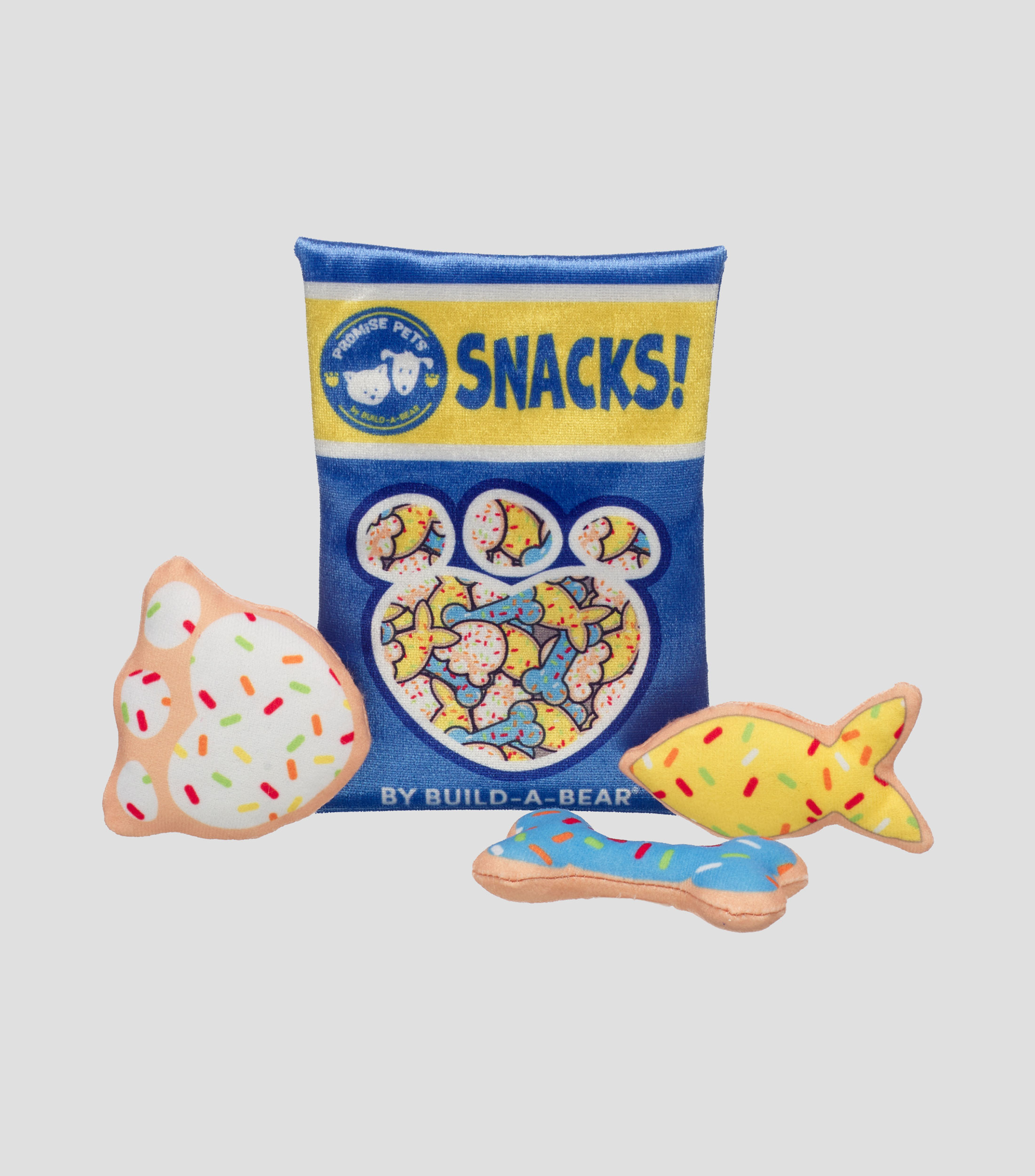 Bolsa con snacks para muñeco de peluche