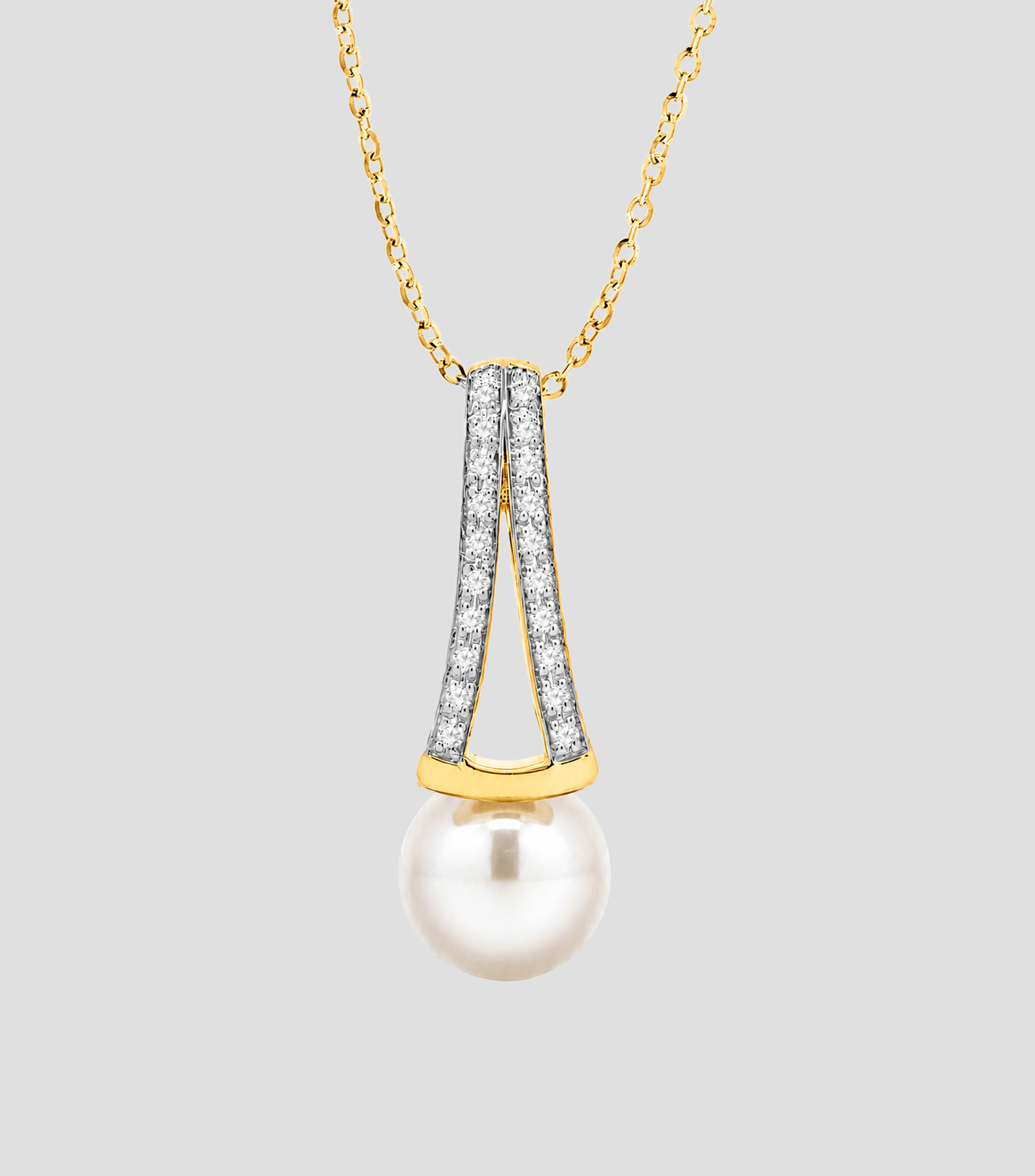 Dije con cadena en Oro de 14 Kilates Mujer