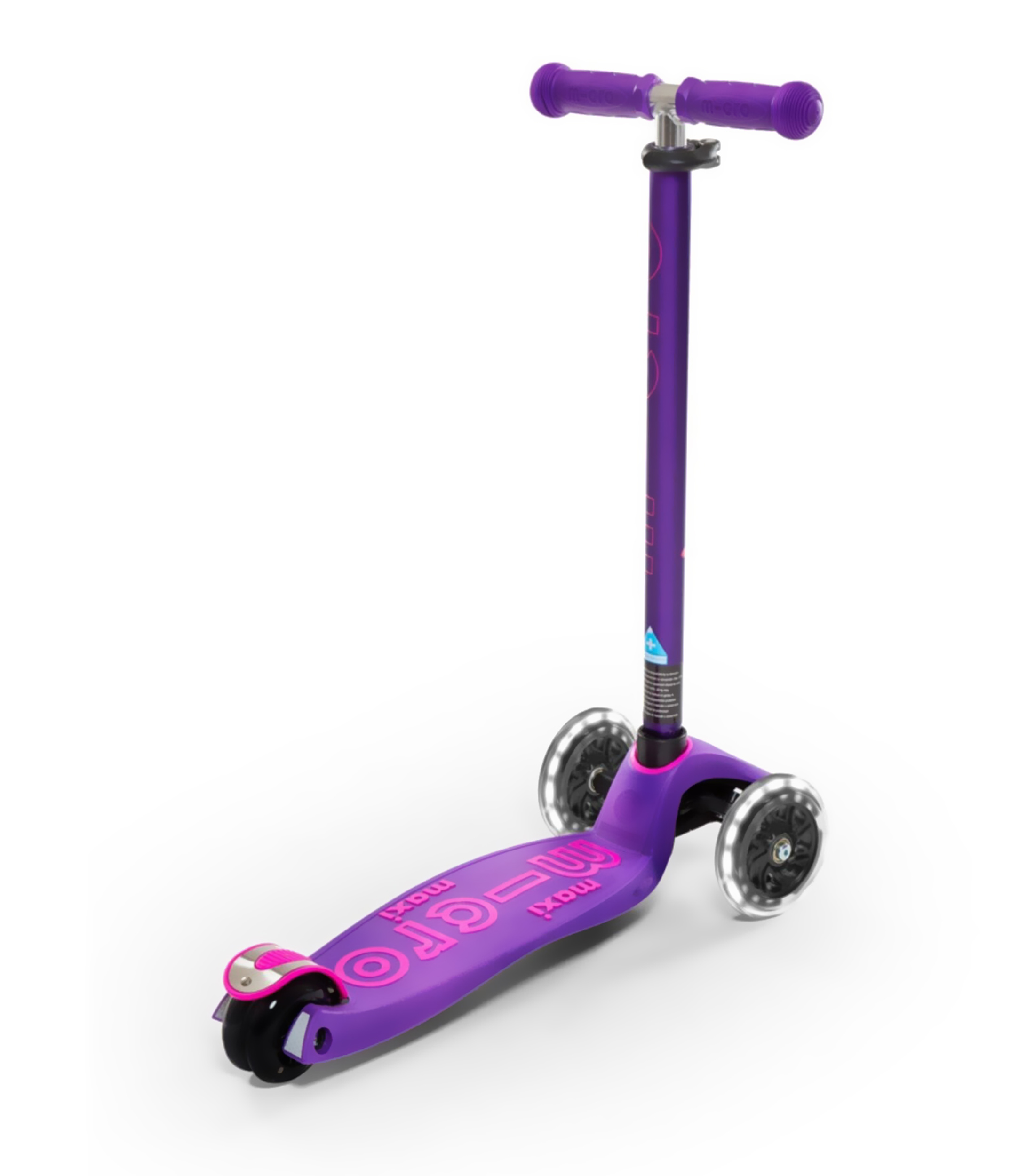Scooter Maxi Deluxe LED Morado