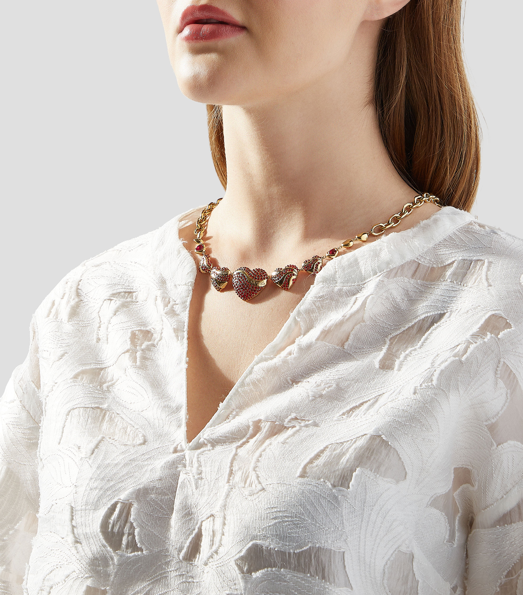Collar Corazones Mujer