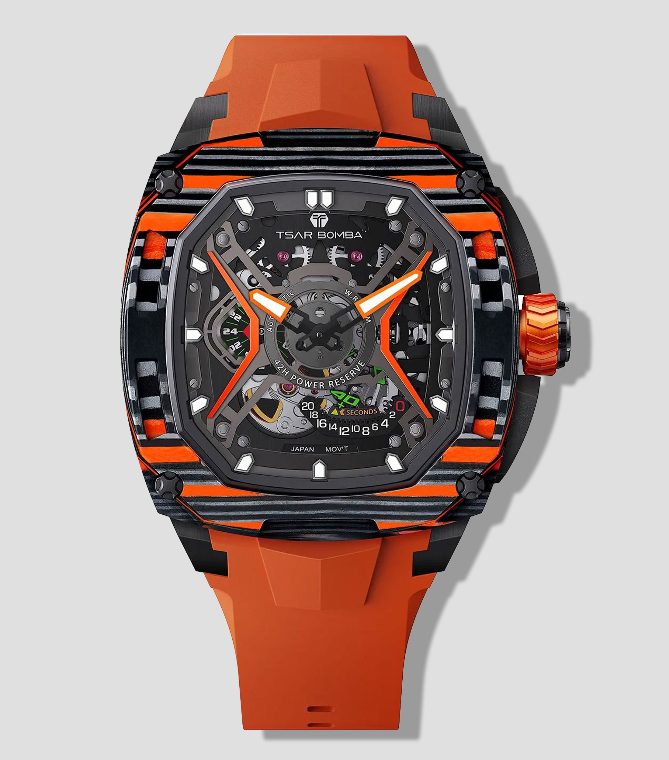 Reloj para Hombre Dark Matter 5 deportivo negro, naranja