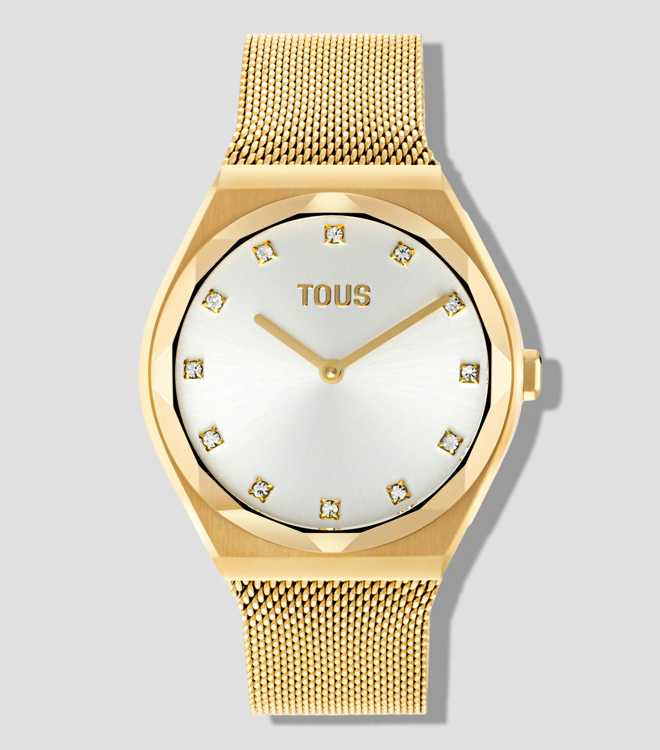 Reloj para Mujer Karat Round Mesh, Casual, Dorado