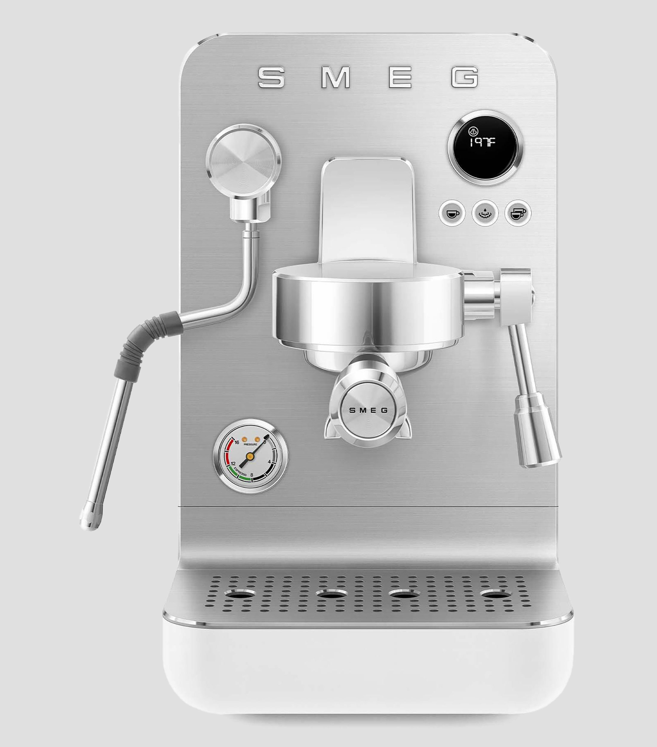 Cafetera Manual Pro EMC02BLMUS para 12 tazas en Acero Inoxidable