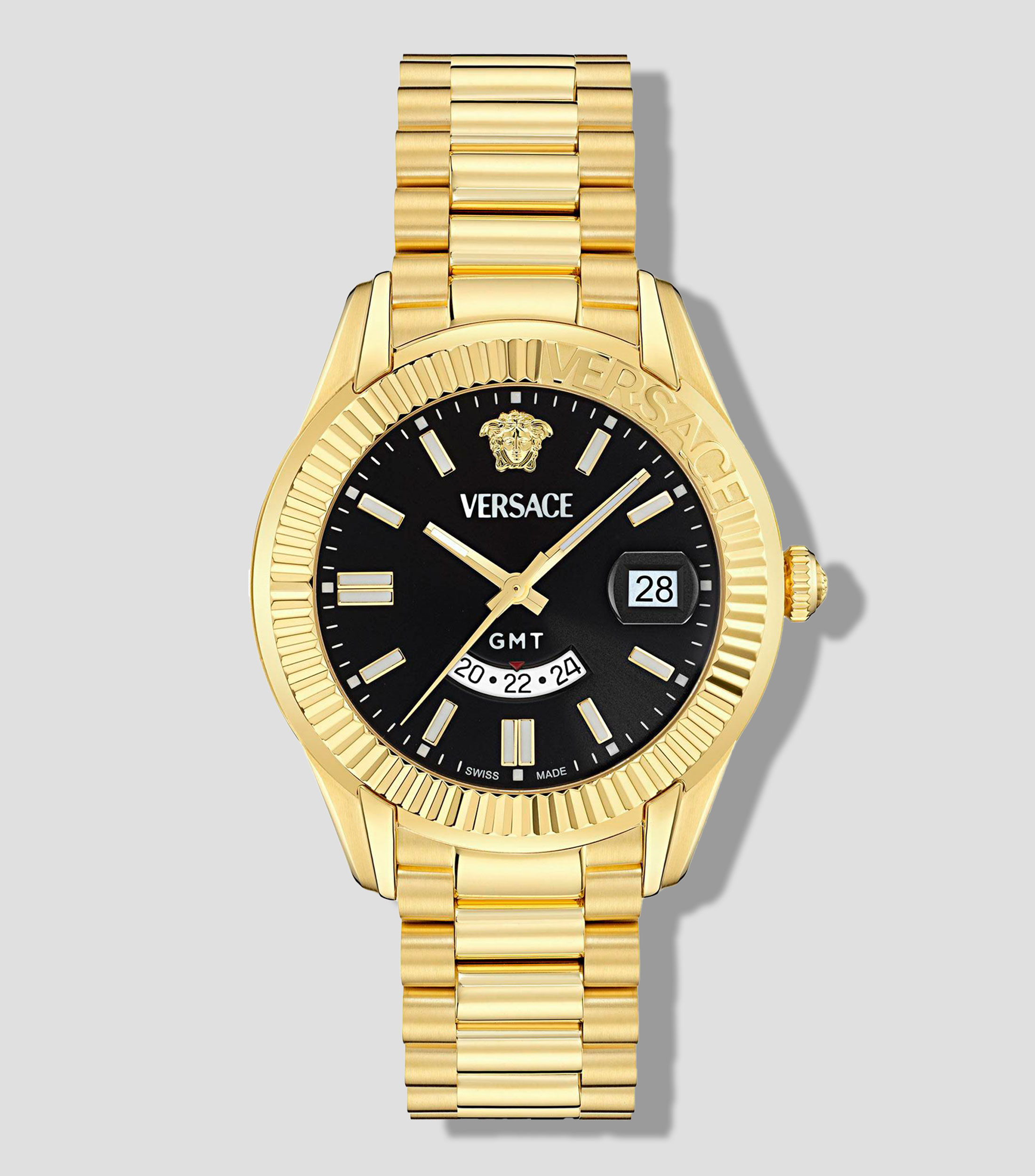 Reloj para Hombre Apodis casual dorado, negro