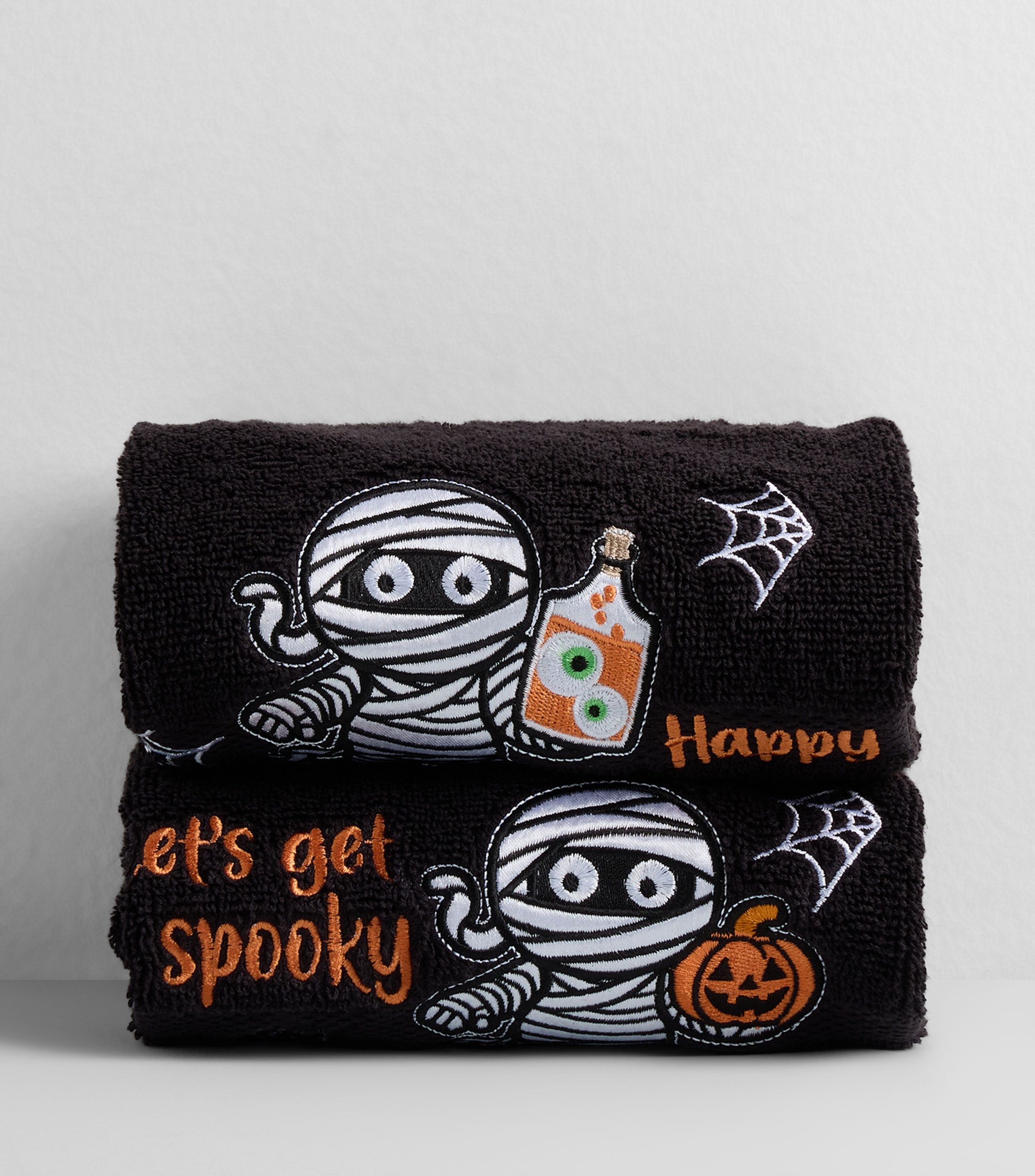 Set Toallas de manos Bordadas Pullman Get Spooky