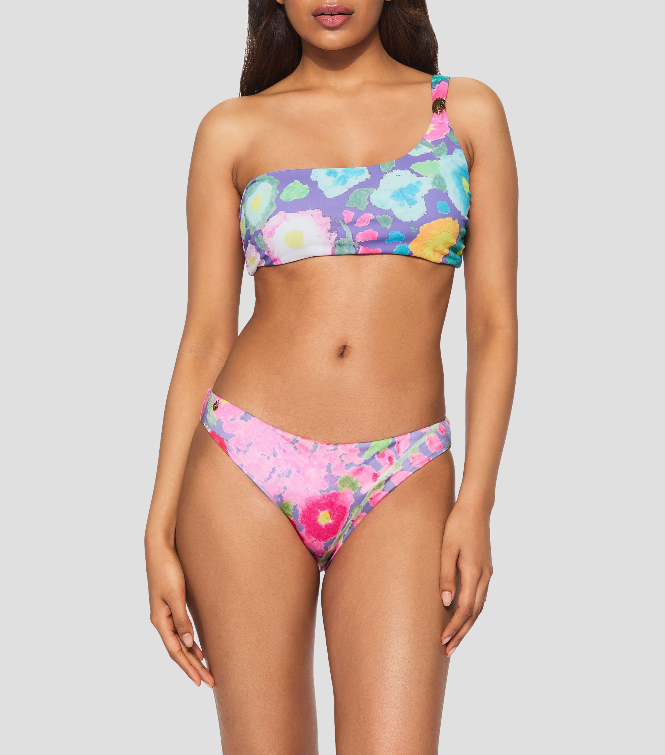 Bikini top estampado Kensington Asymmetric Mujer