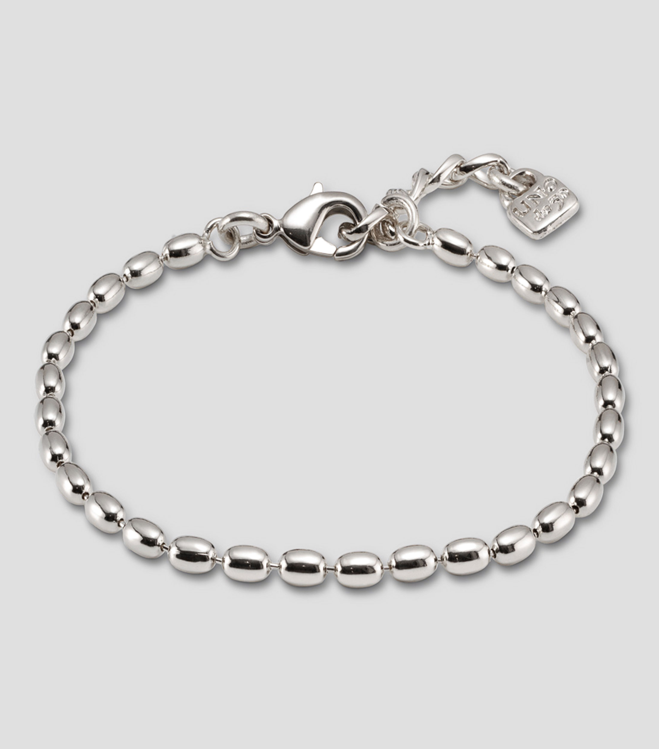 Pulsera plateada con eslabones Personalization Mujer