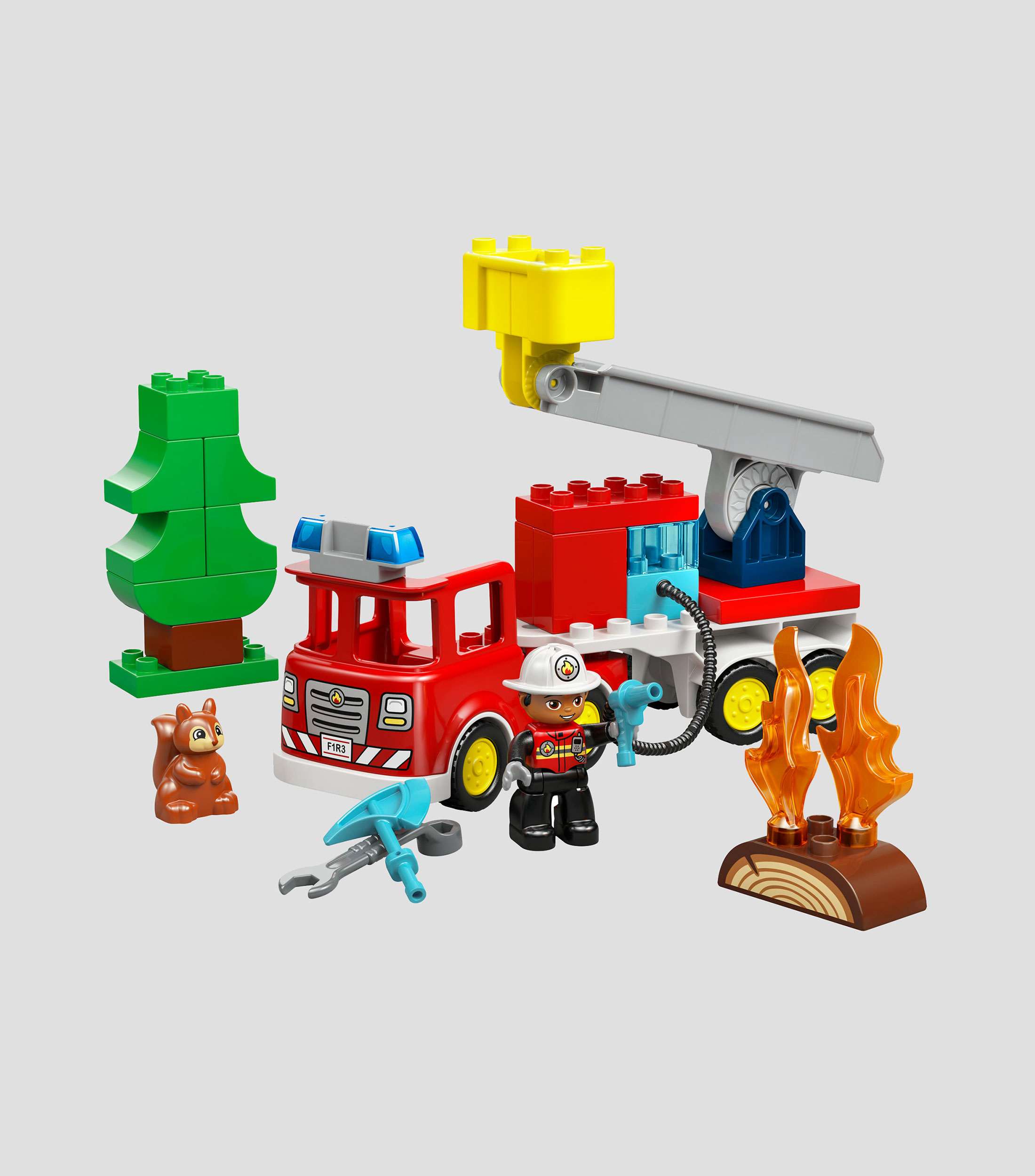 Lego Duplo Camión de Bomberos con Manguera y Bomberos