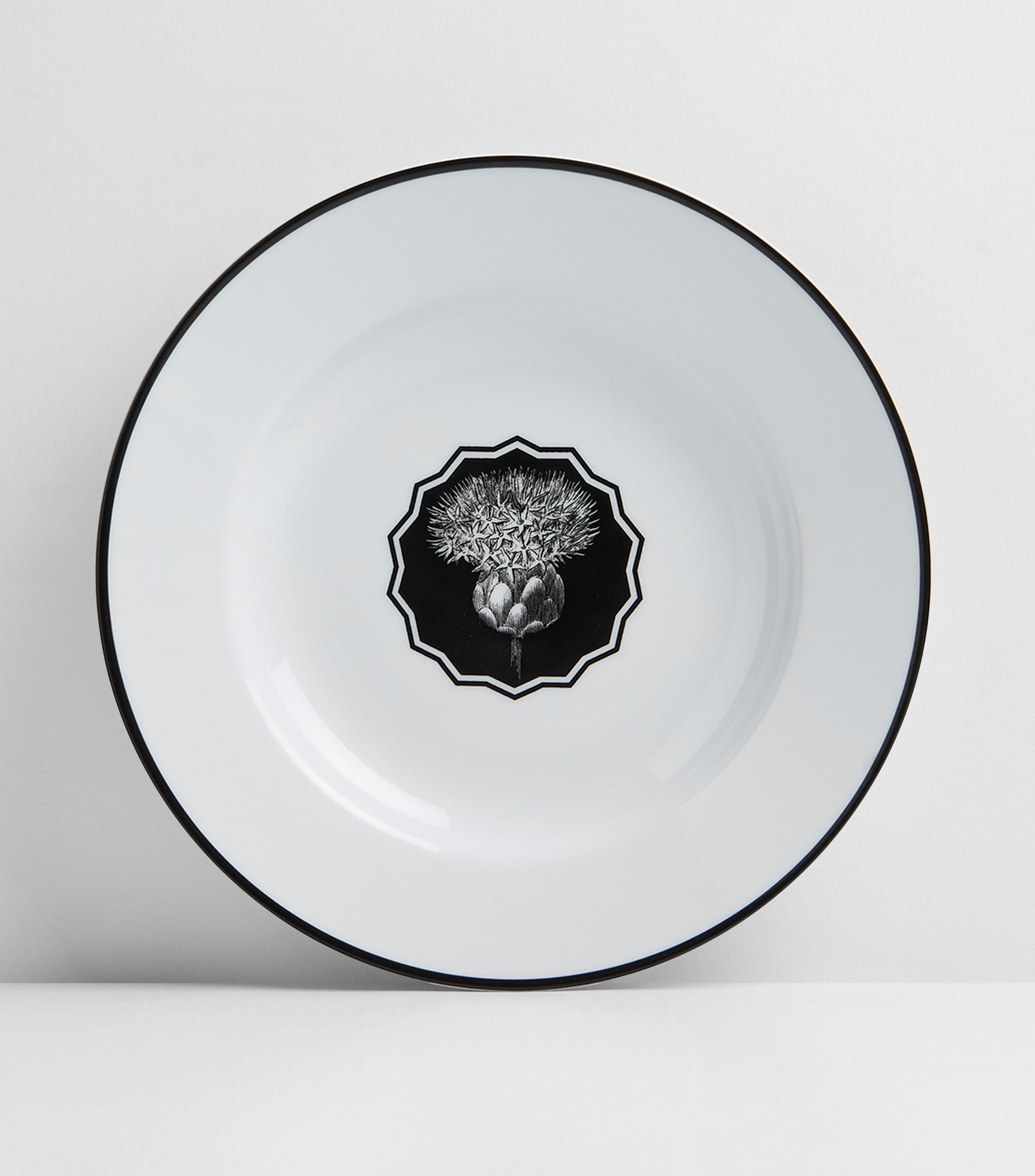 Plato hondo Herbariae pintado