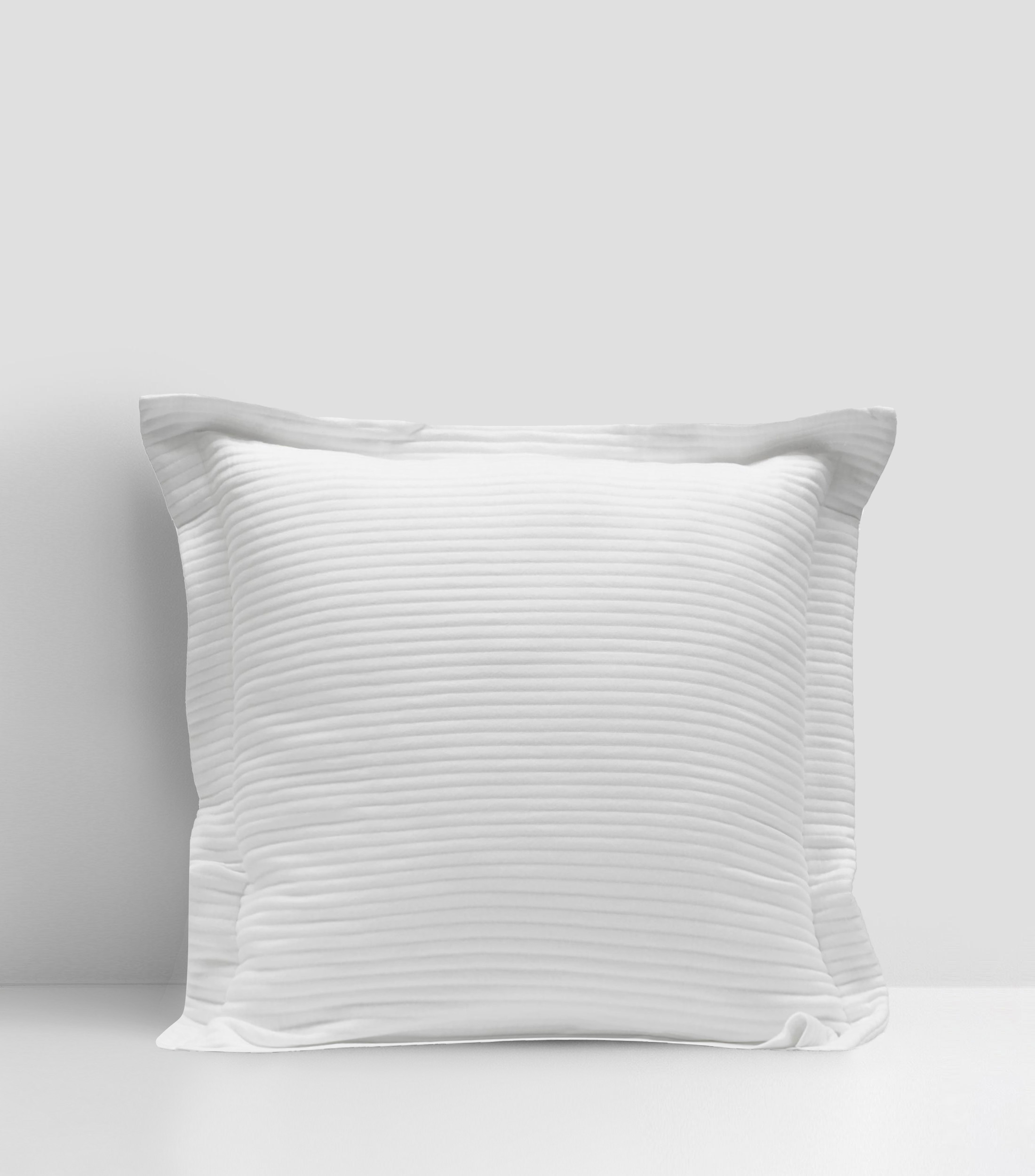 Funda Decorativa Euro de Algodón Susurro Blanca