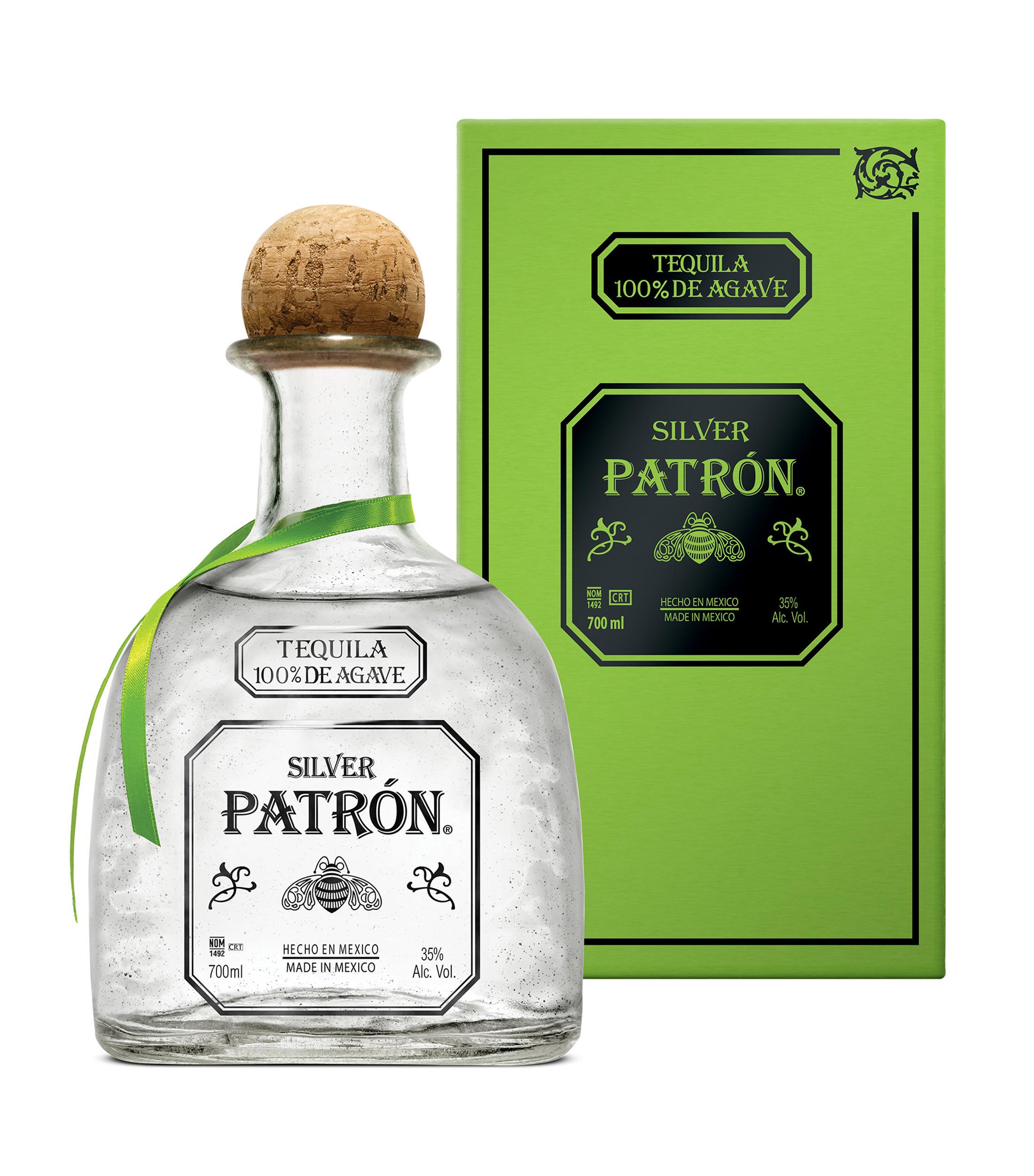 Tequila blanco Patrón Silver, 700 ml