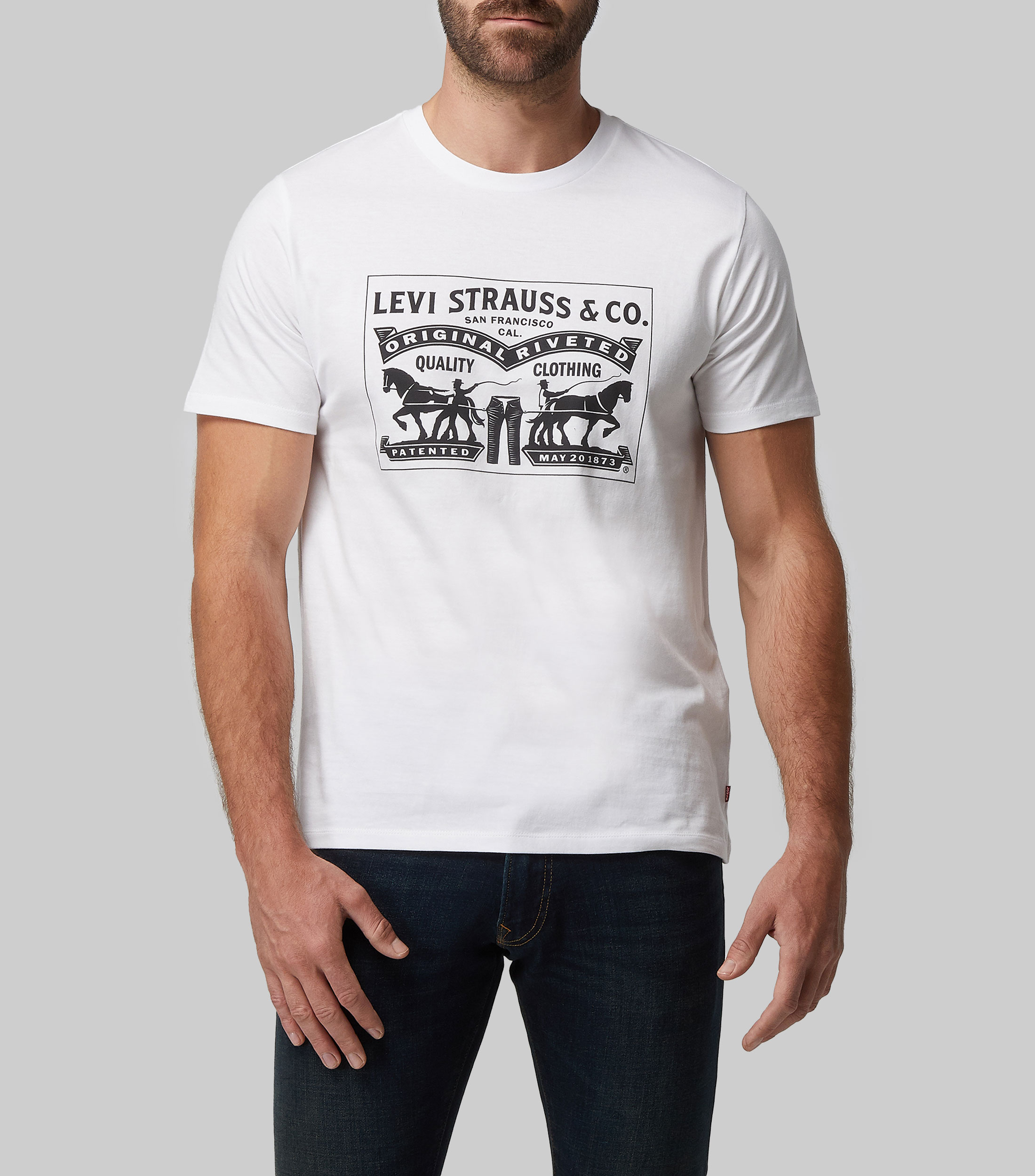 Levis Shop Remera Levis Blanca Hombre Marca Levi's Playeras