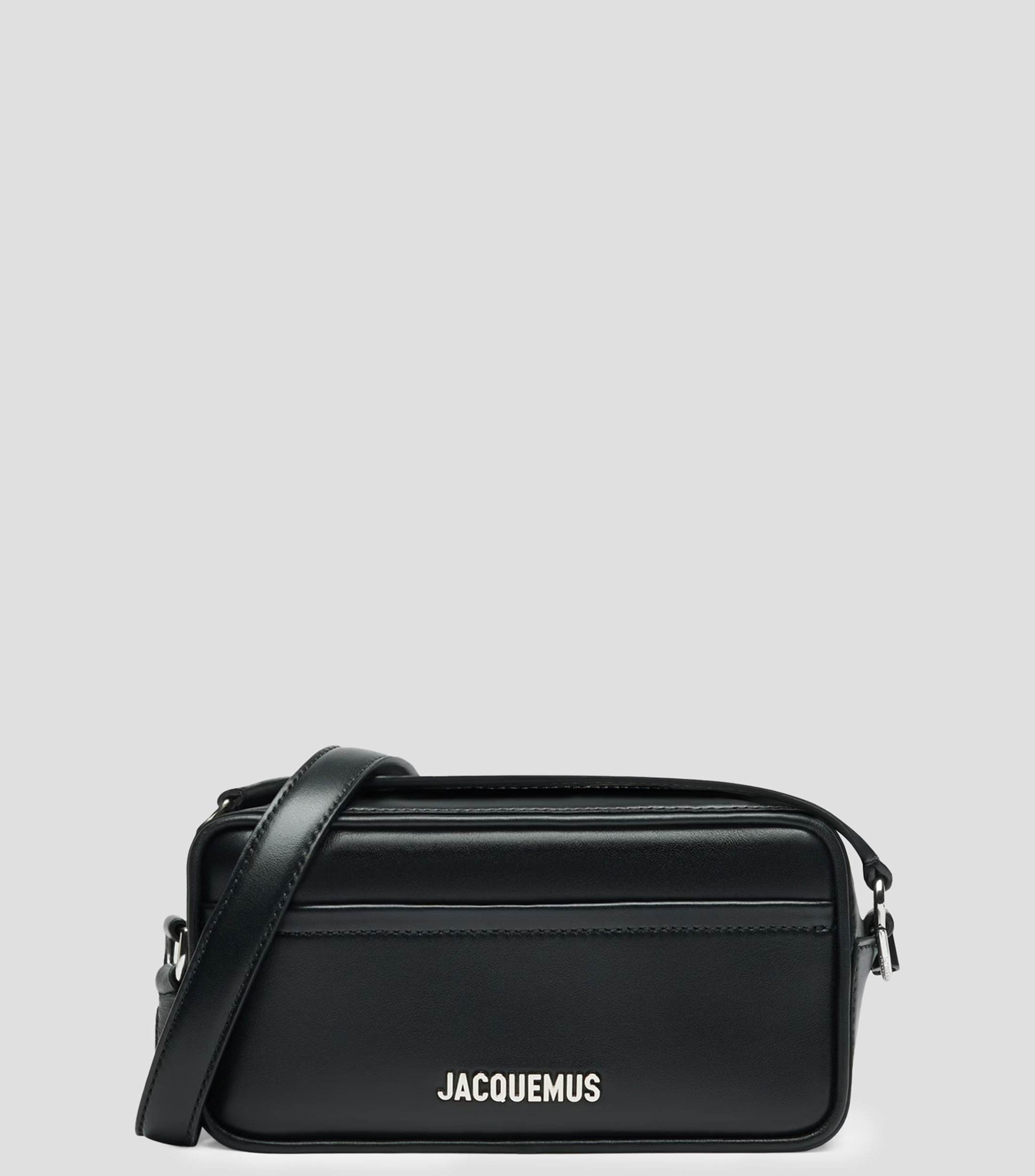 Bolso crossbody en piel liso Hombre
