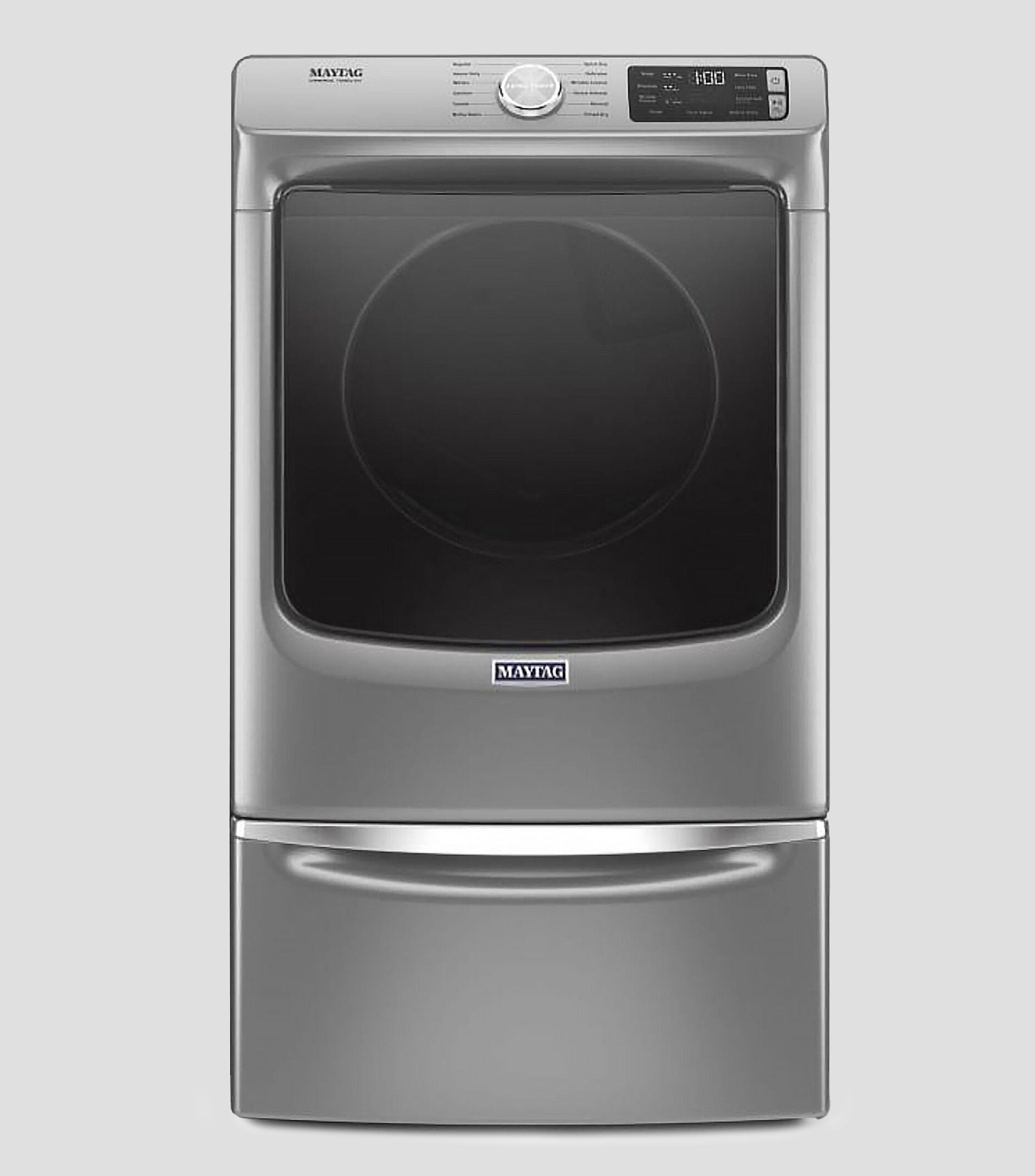 Secadora 7MMGD6630HC Carga Frontal a Gas 22 kg Gris acero + Pedestal