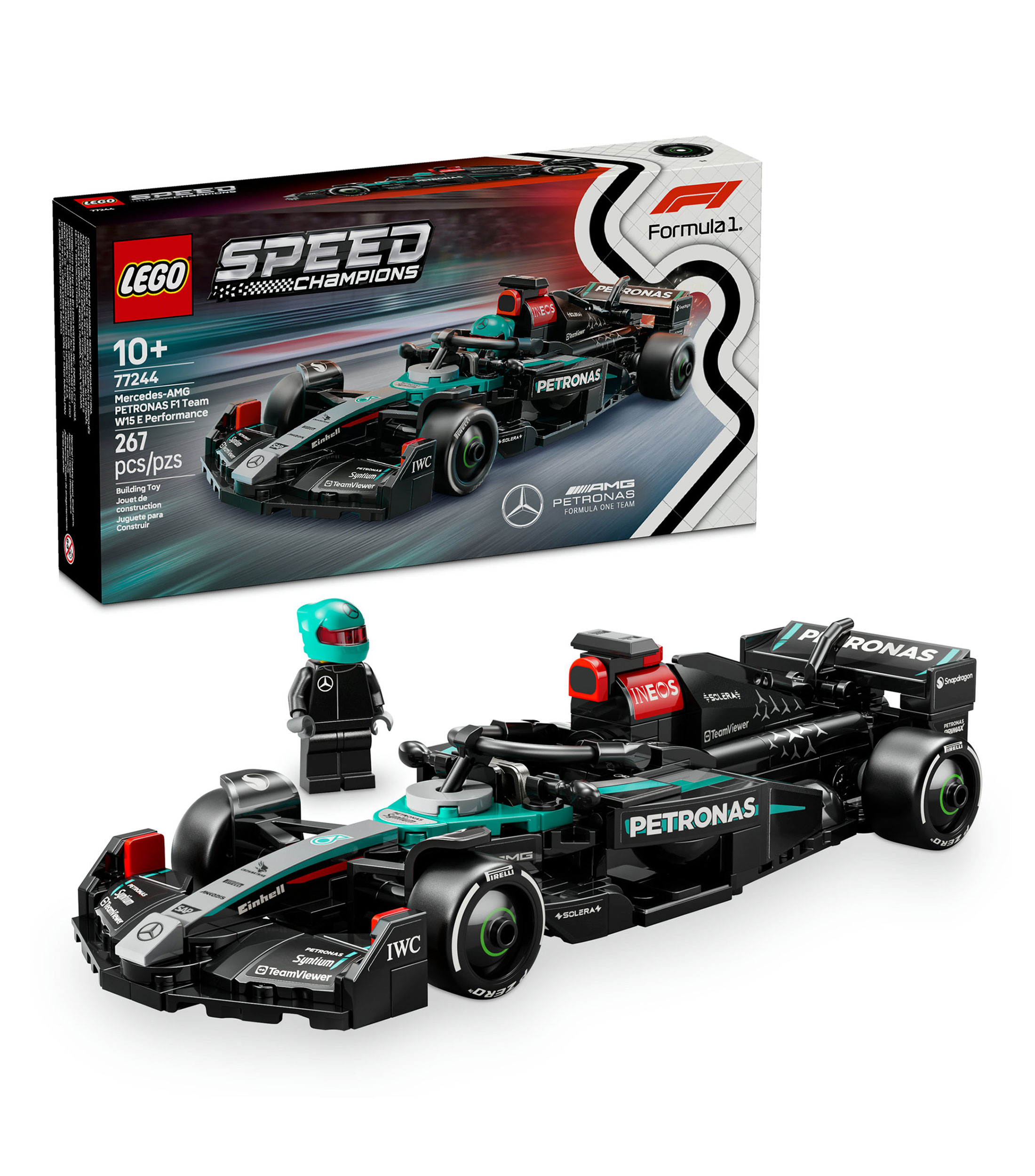 Lego Speed Champions Auto de Carreras Mercedes-AMG F1 W15 77244