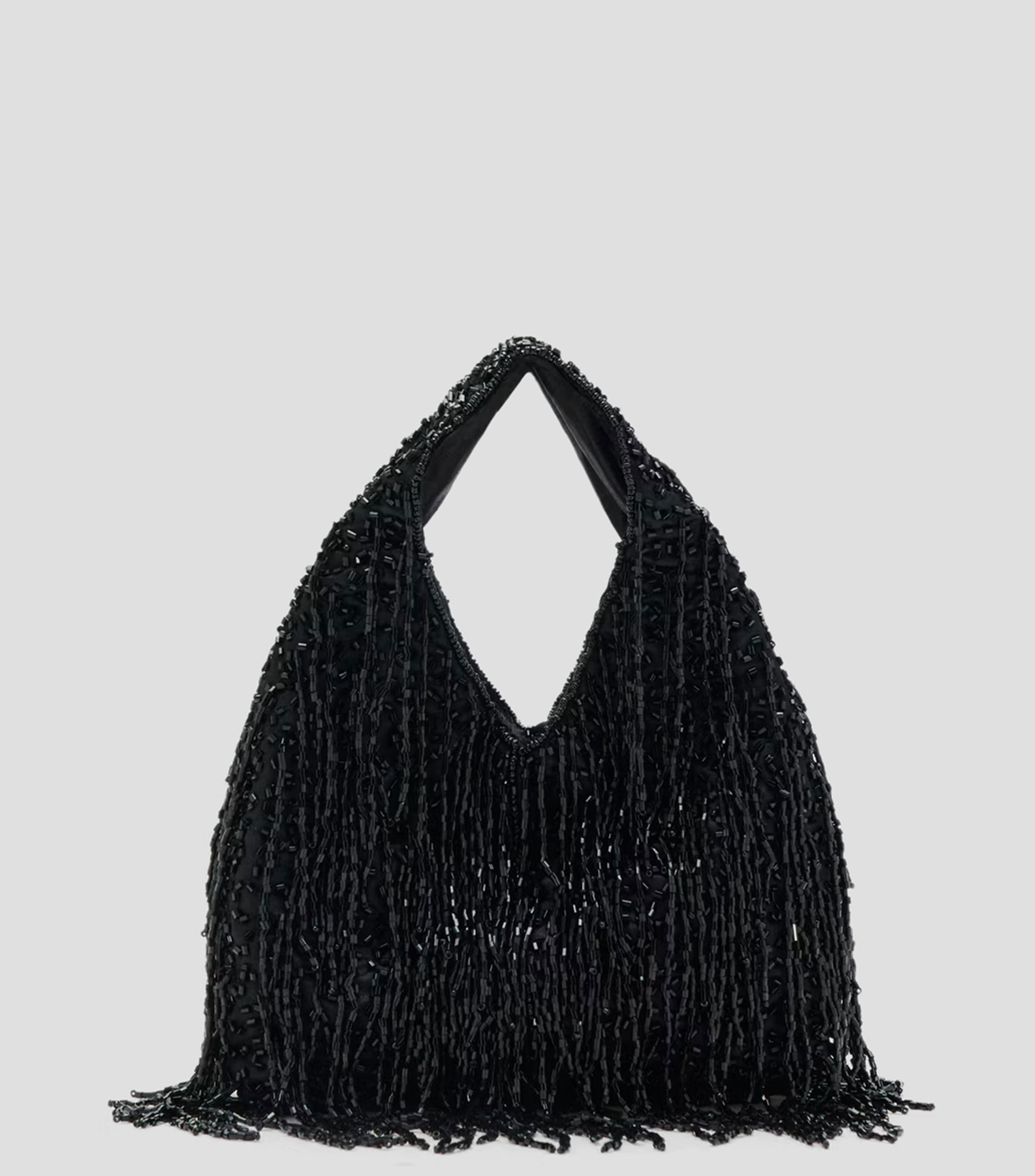 Bolsa clutch fantasía con flecos Mujer