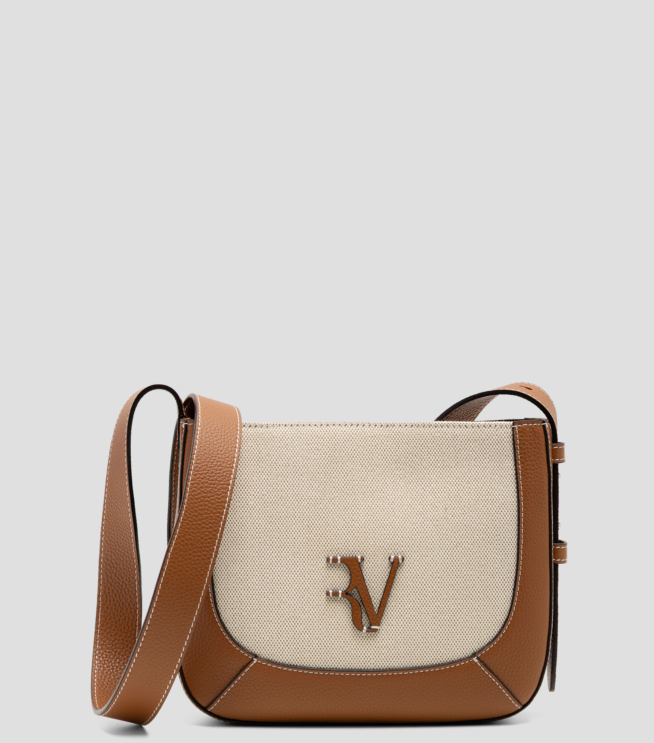 Bolsa crossbody café en piel Lera Lisa Mujer