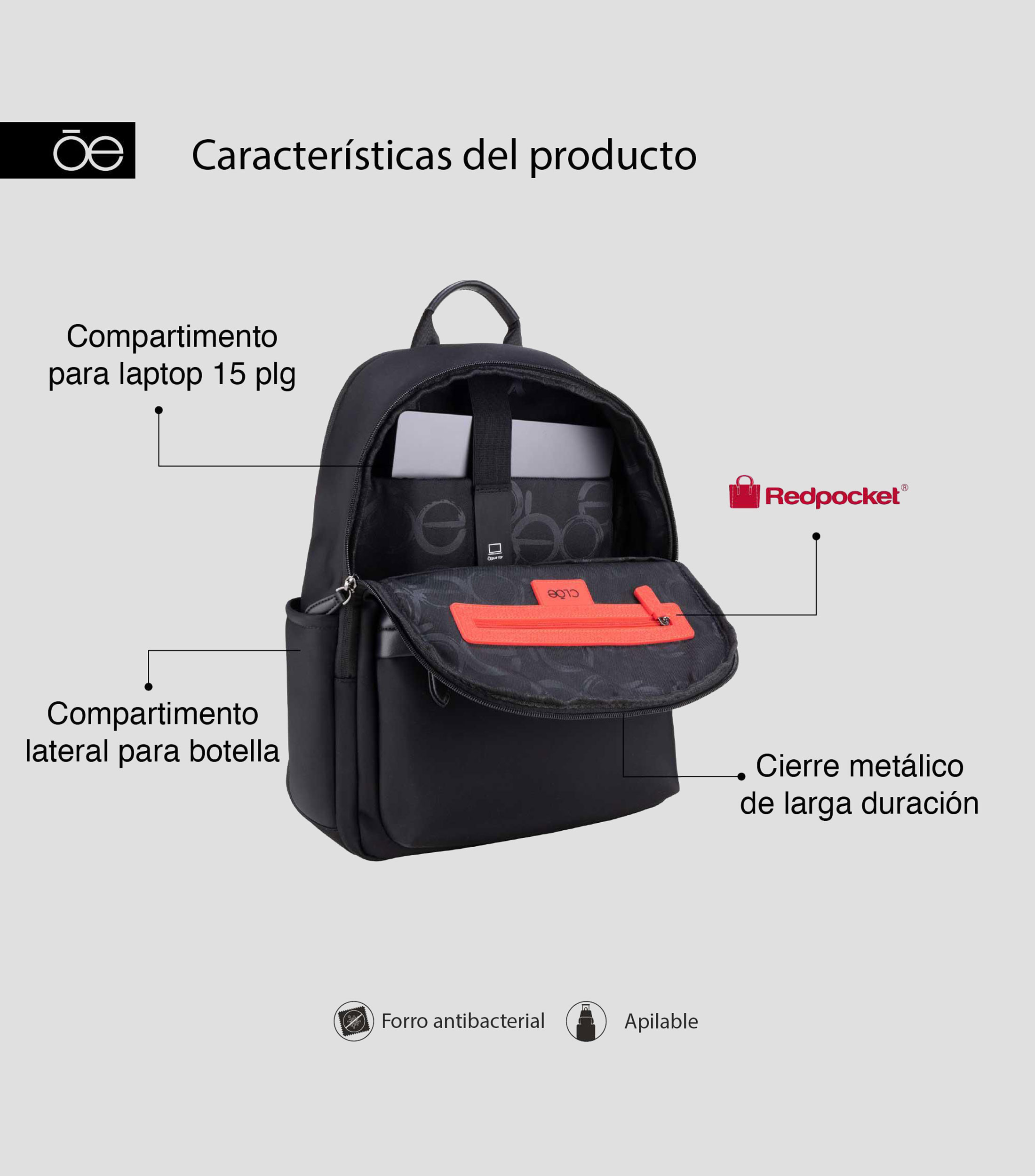 Mochila porta laptop Hombre