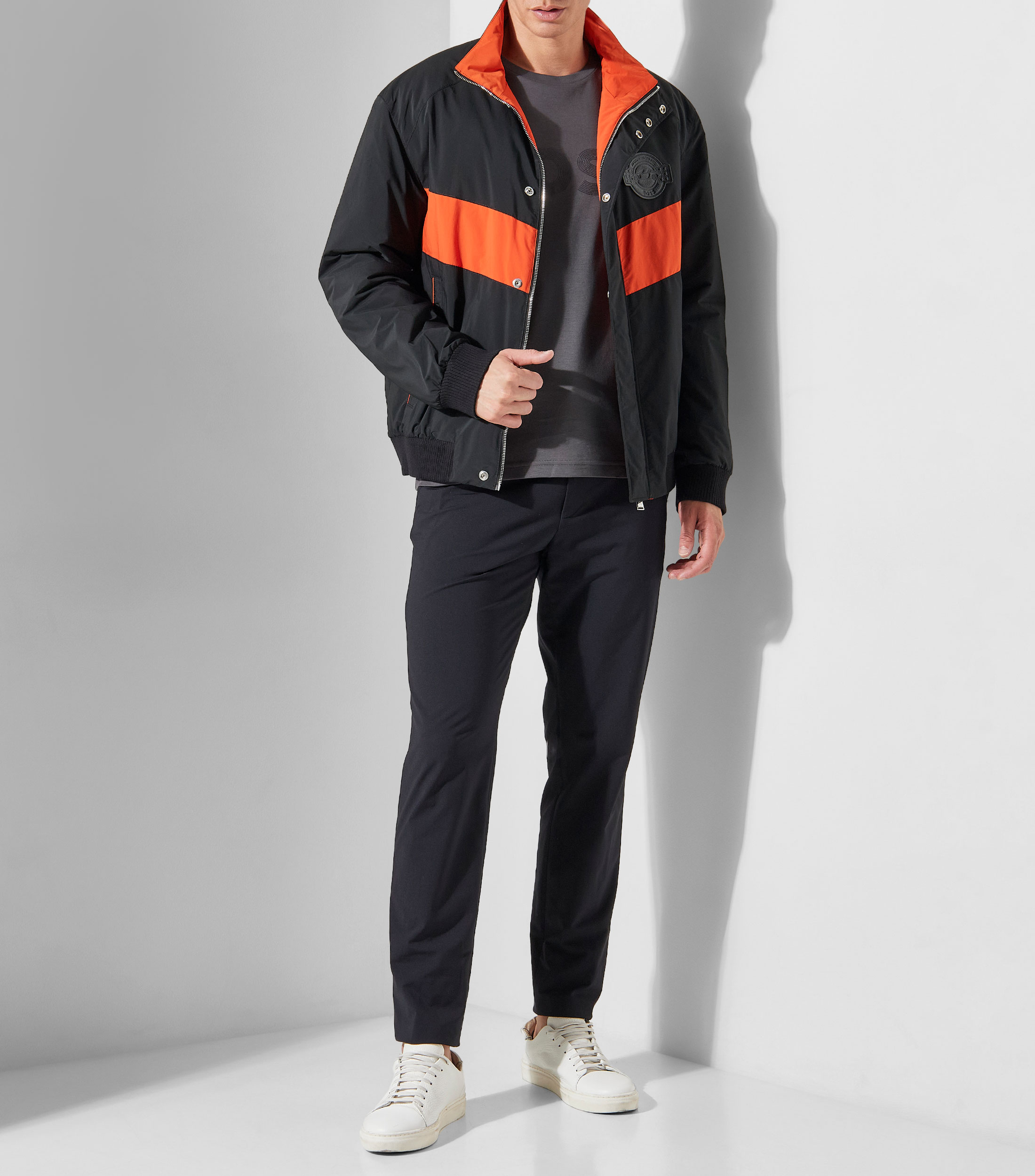Pantalones slim fit de punto técnico elástico Hombre