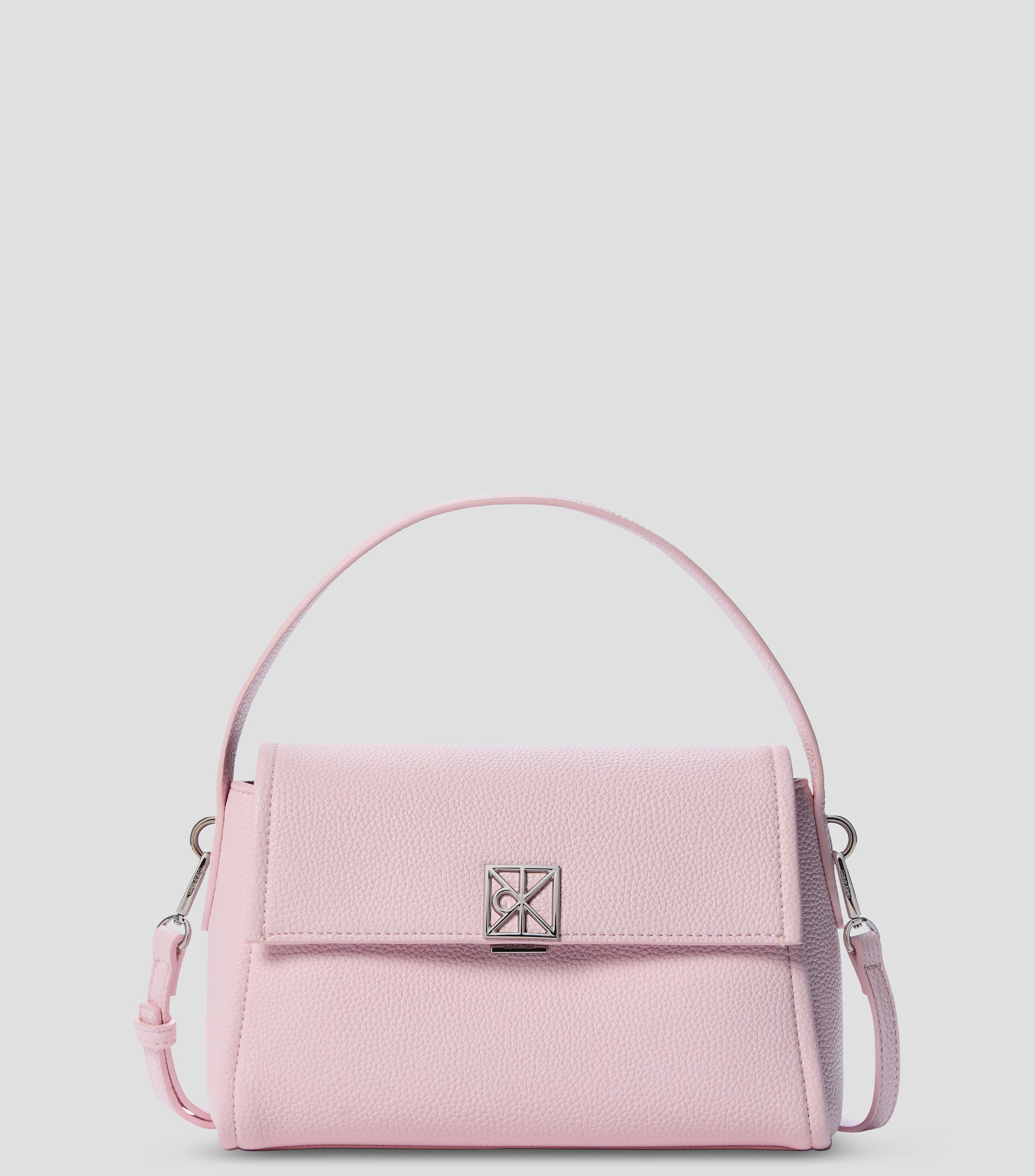 Bolsa shoulder rosa Emblem Pebble lisa Mujer