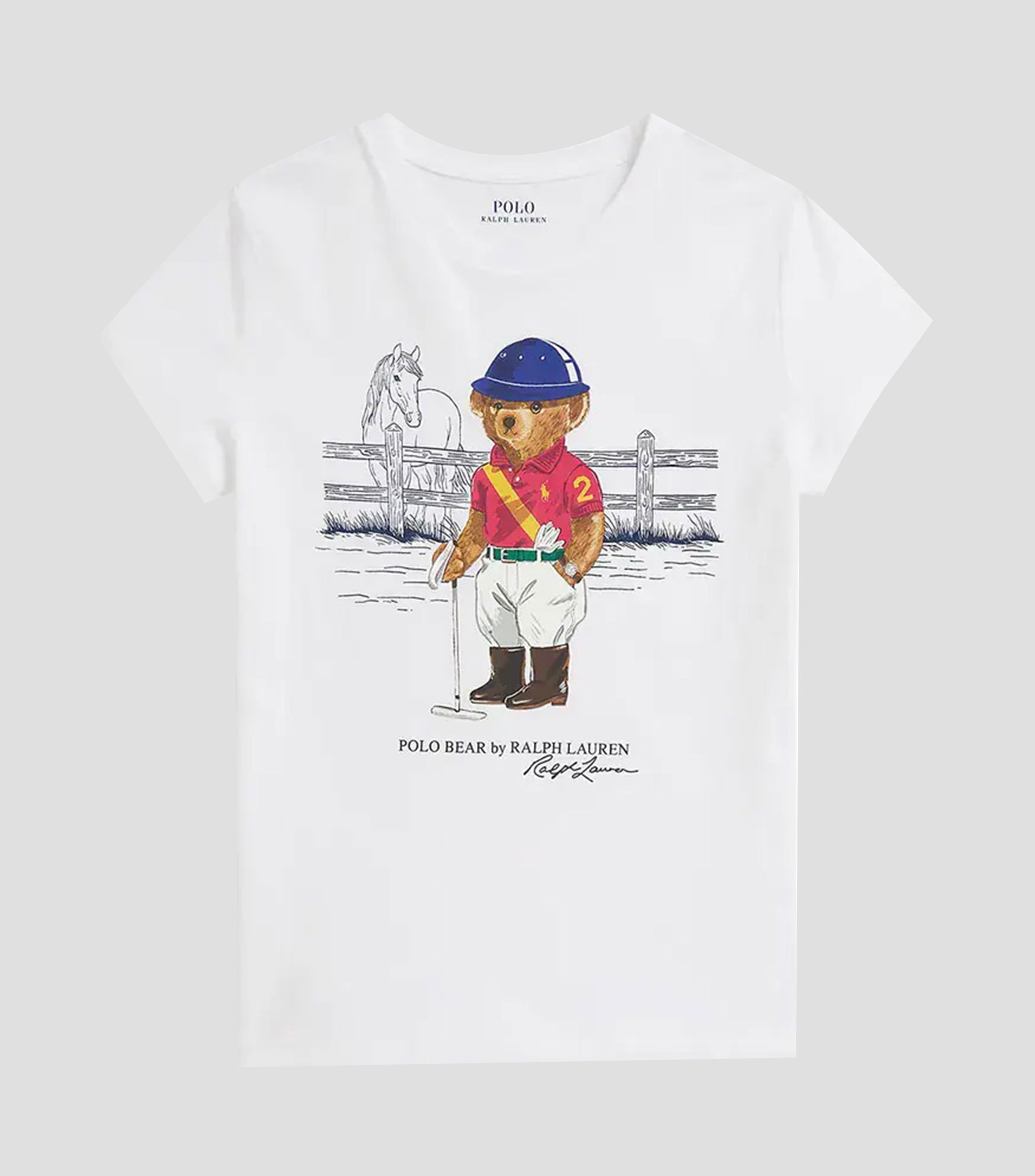 Playera cuello redondo manga corta con estampado Niña