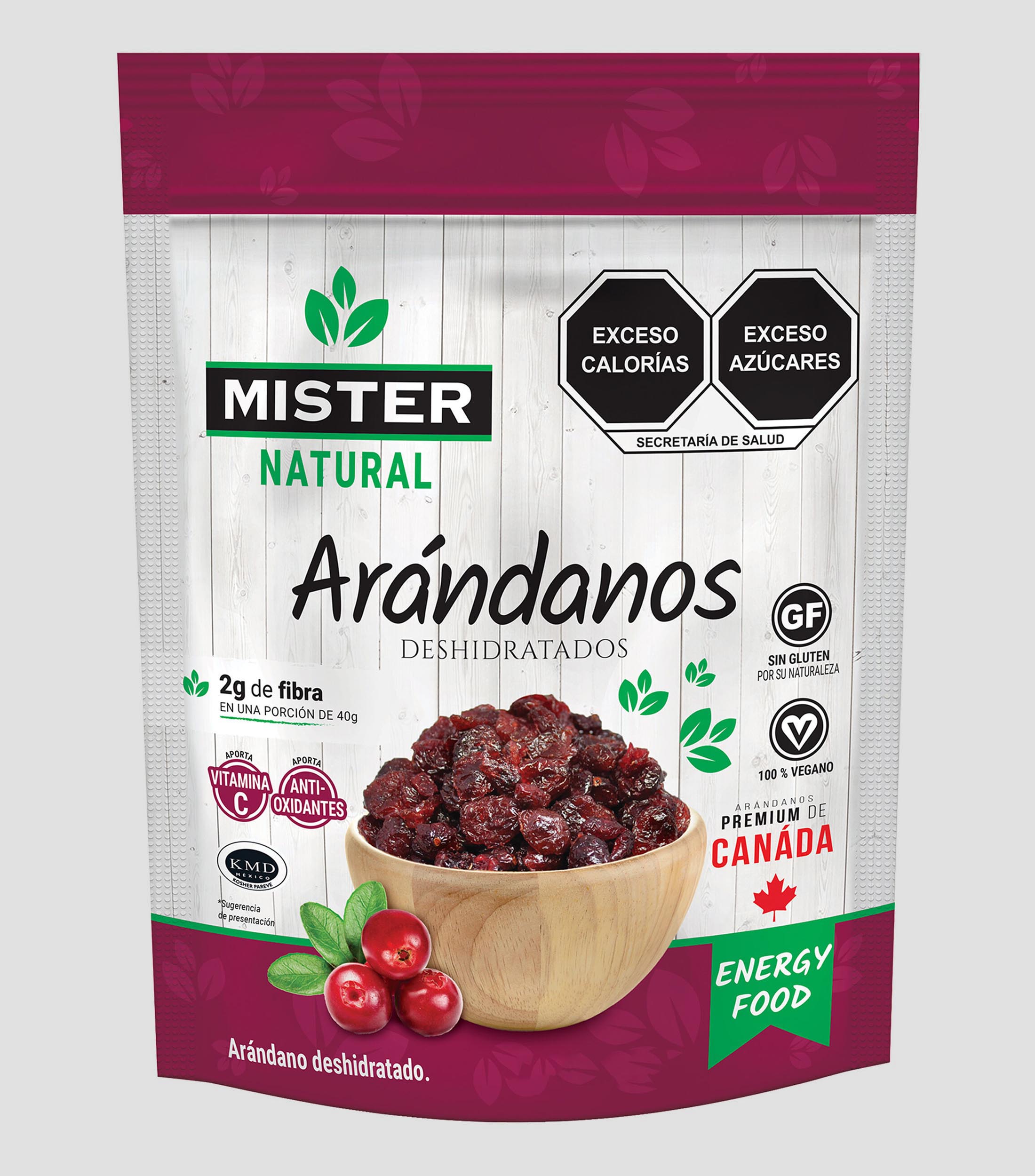 Arándano deshidratados, 250 g