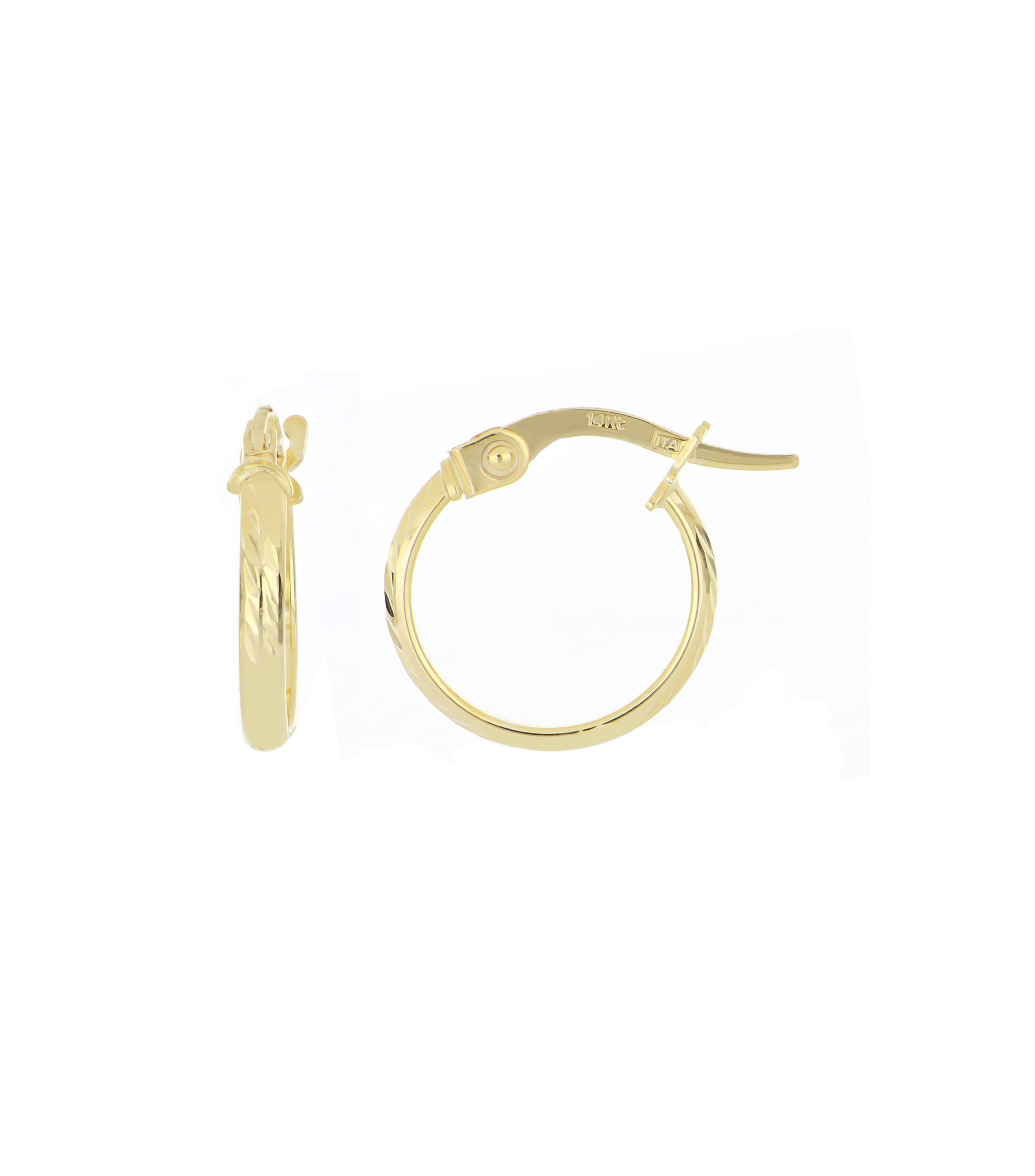 Arracadas en oro amarillo 14 Kilates Mujer