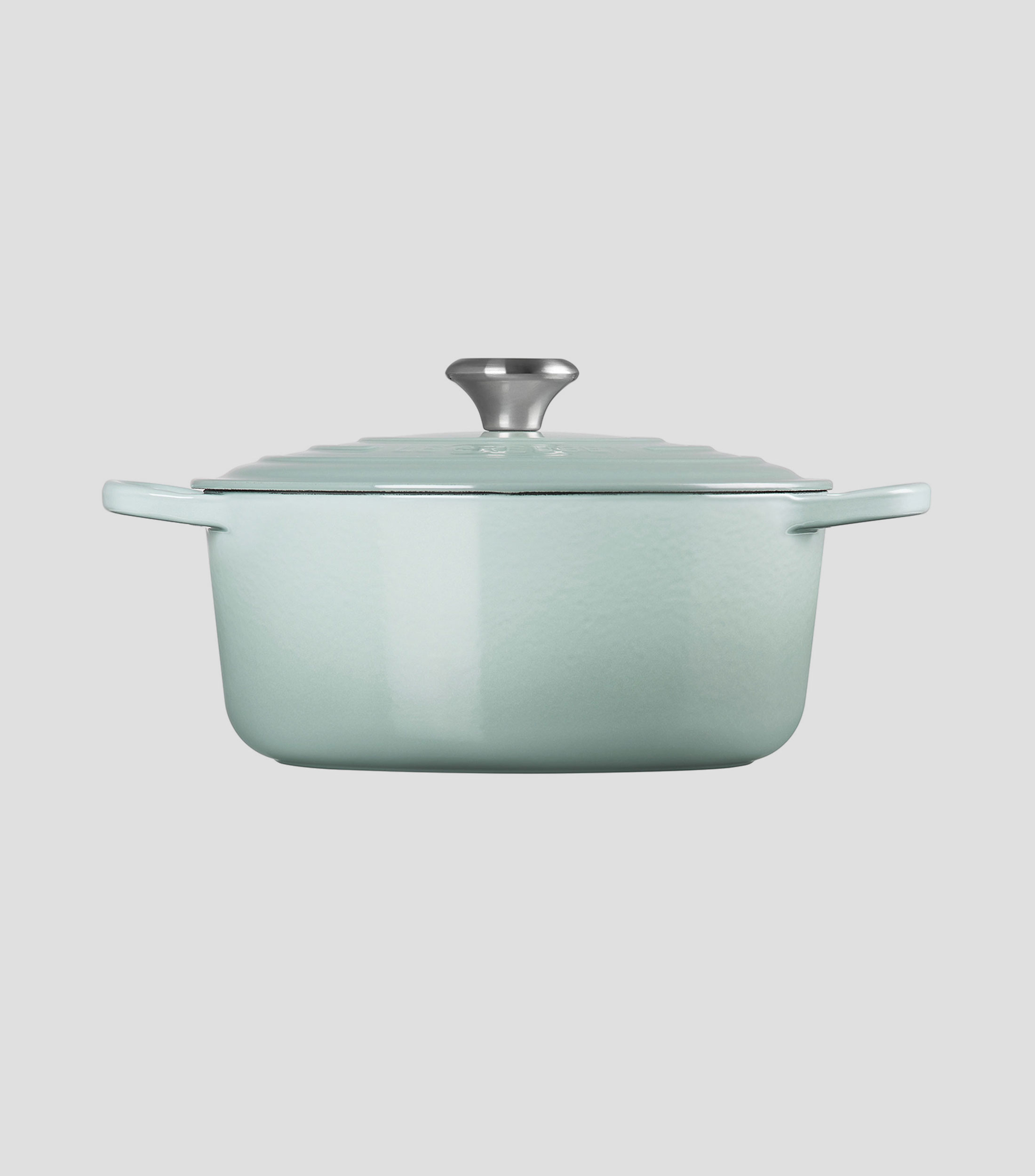 Cacerola redonda en hierro colado Sea Salt 5.3 L azul