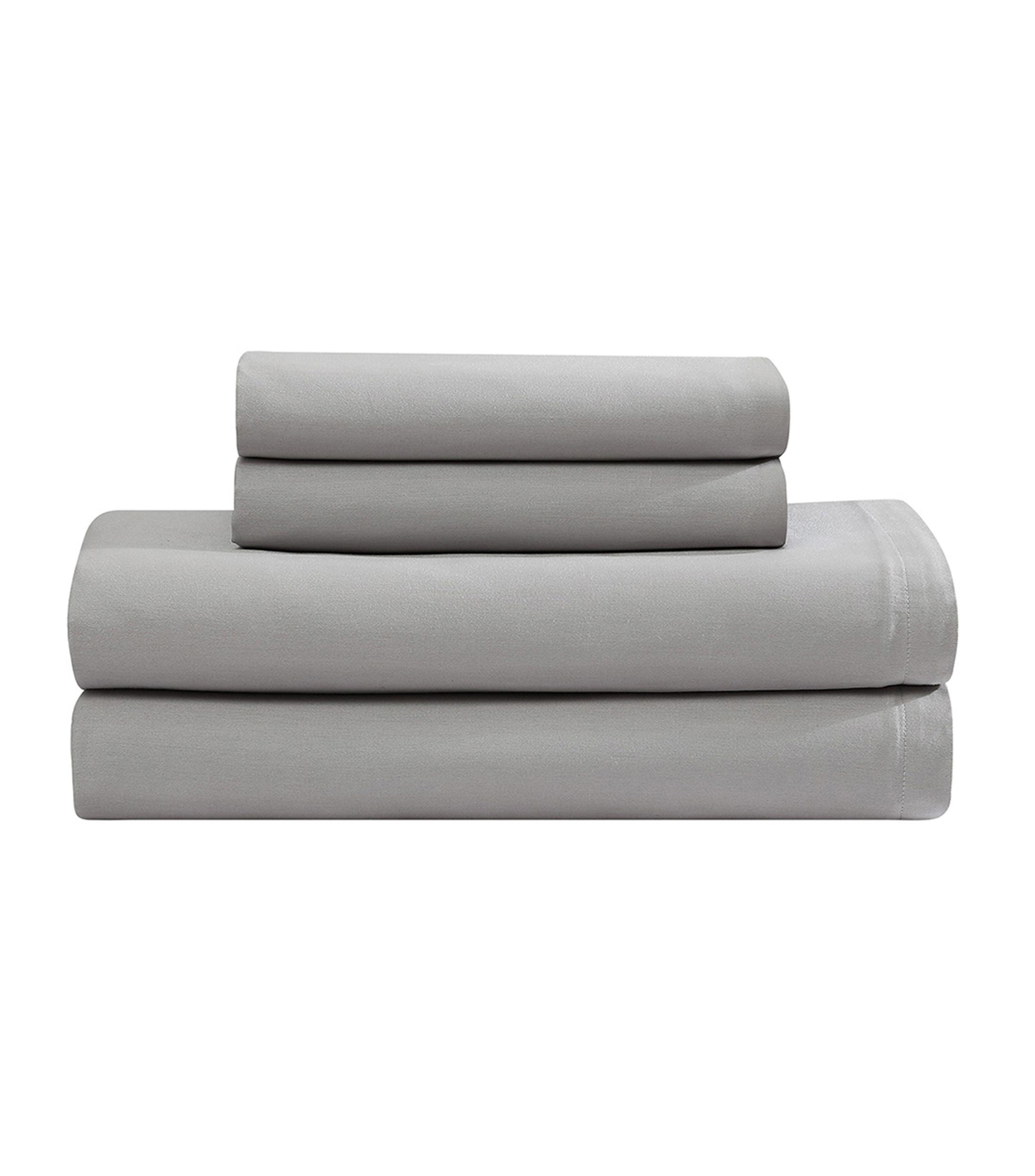 Juego de Sabanas Queen Size de Algodon Pearl Edge Grises