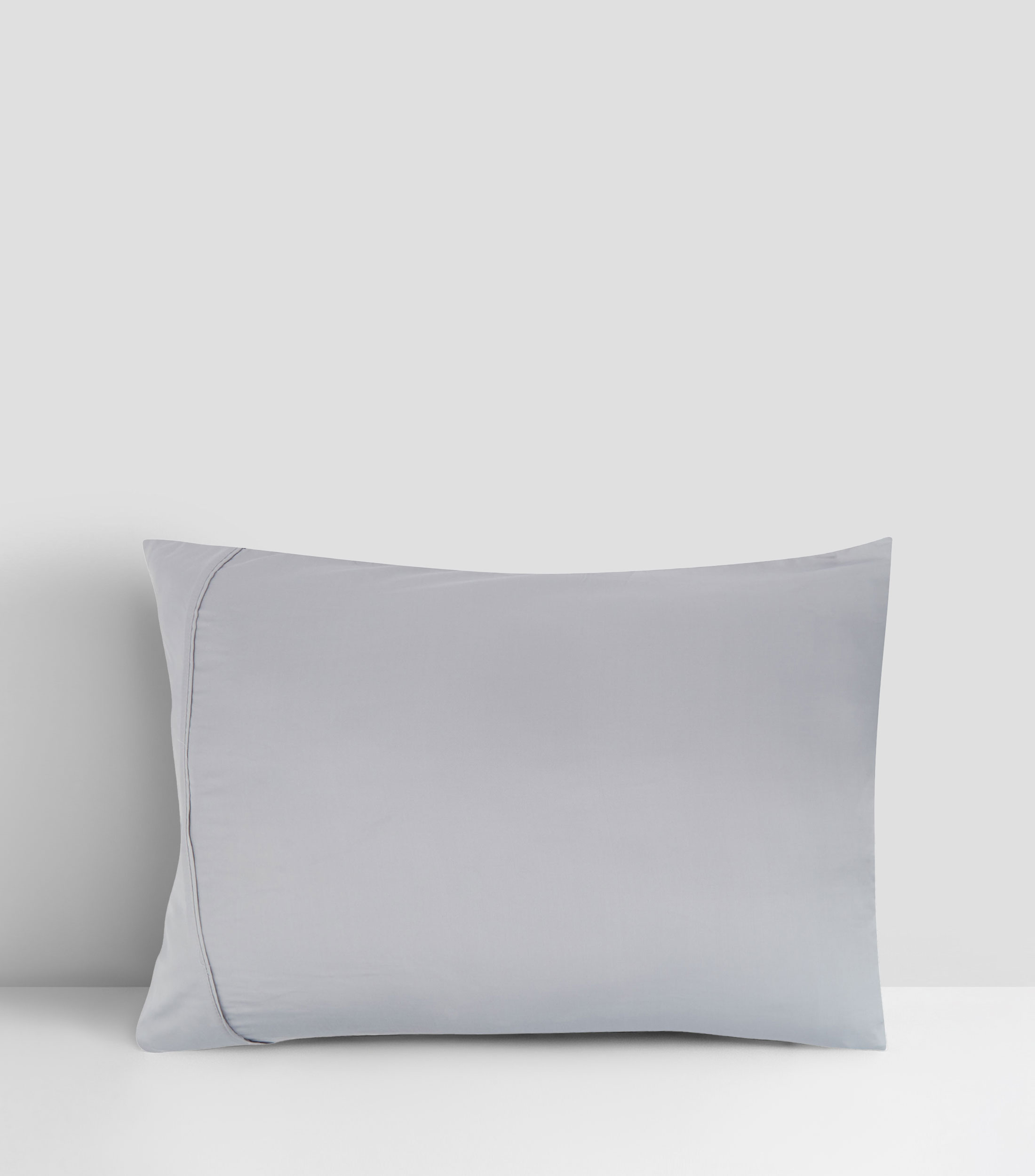 Funda para almohada King Size en fibra de bambú de color gris