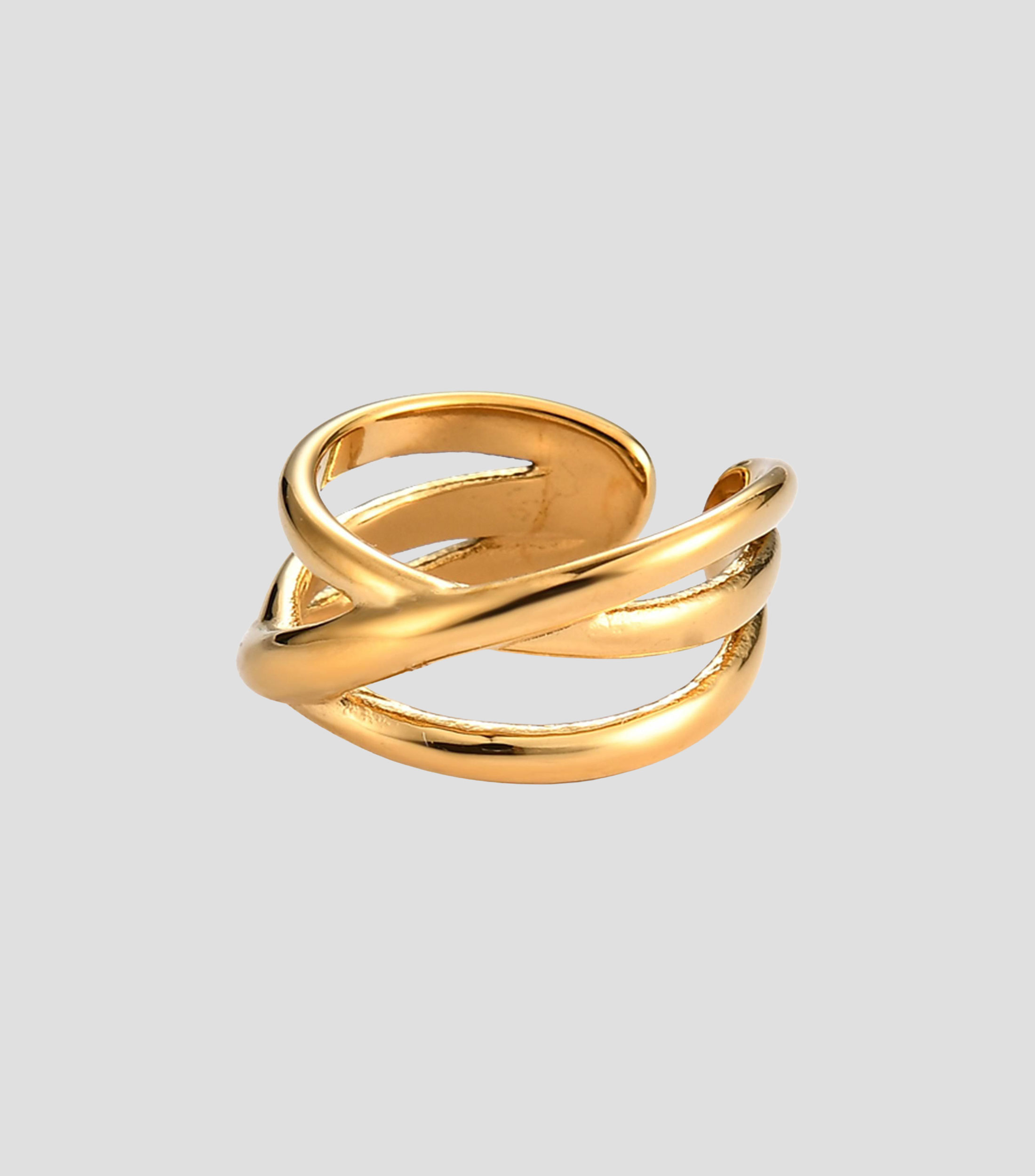 Anillo con diseño entrelazado Mujer