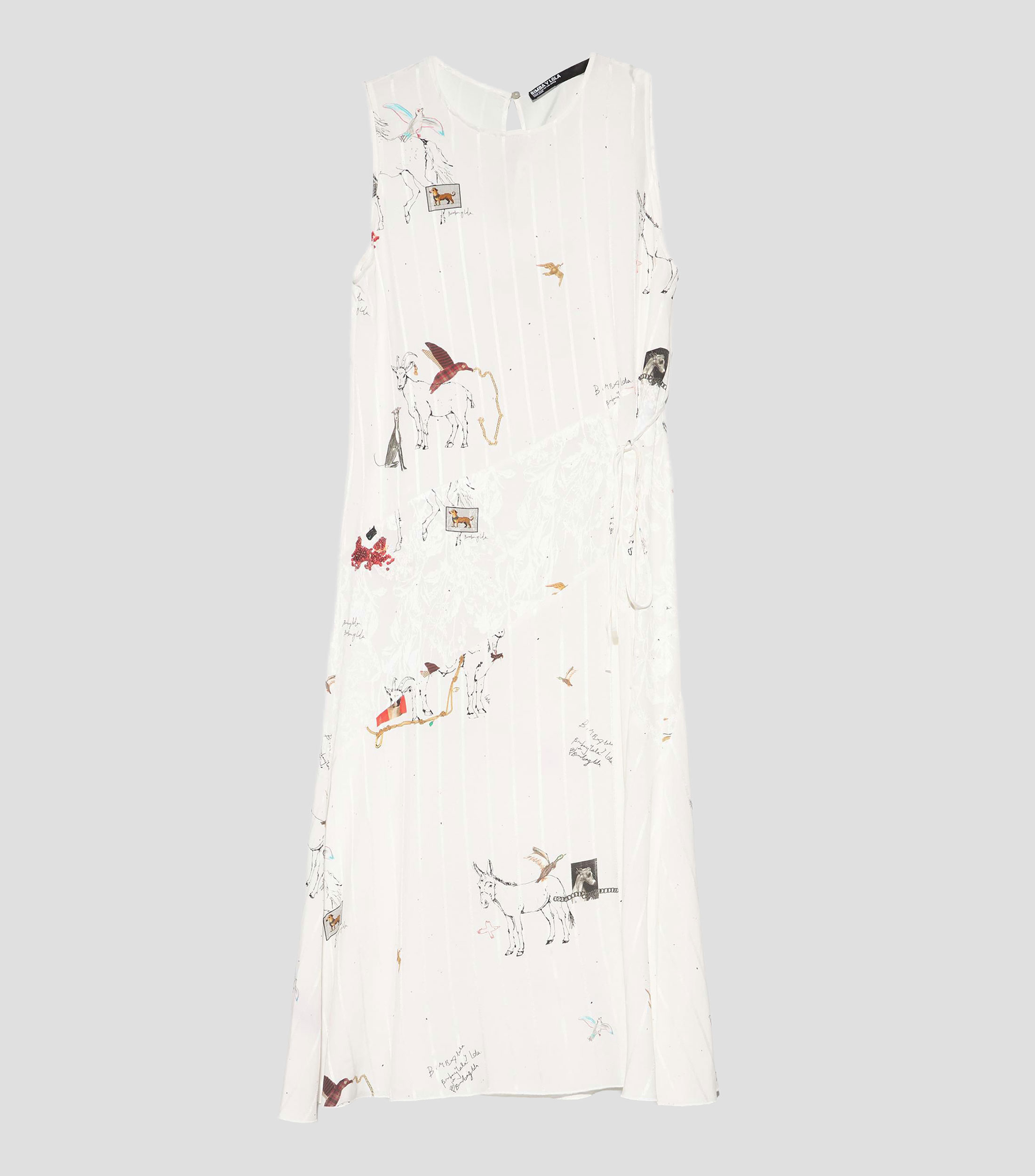 Vestido midi fantasía Mujer