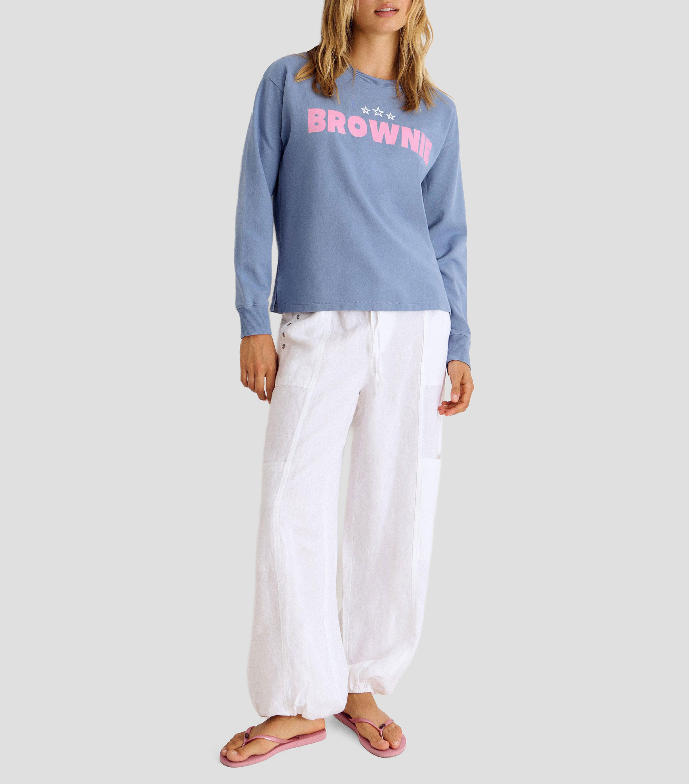 Sudadera con estampado Mujer