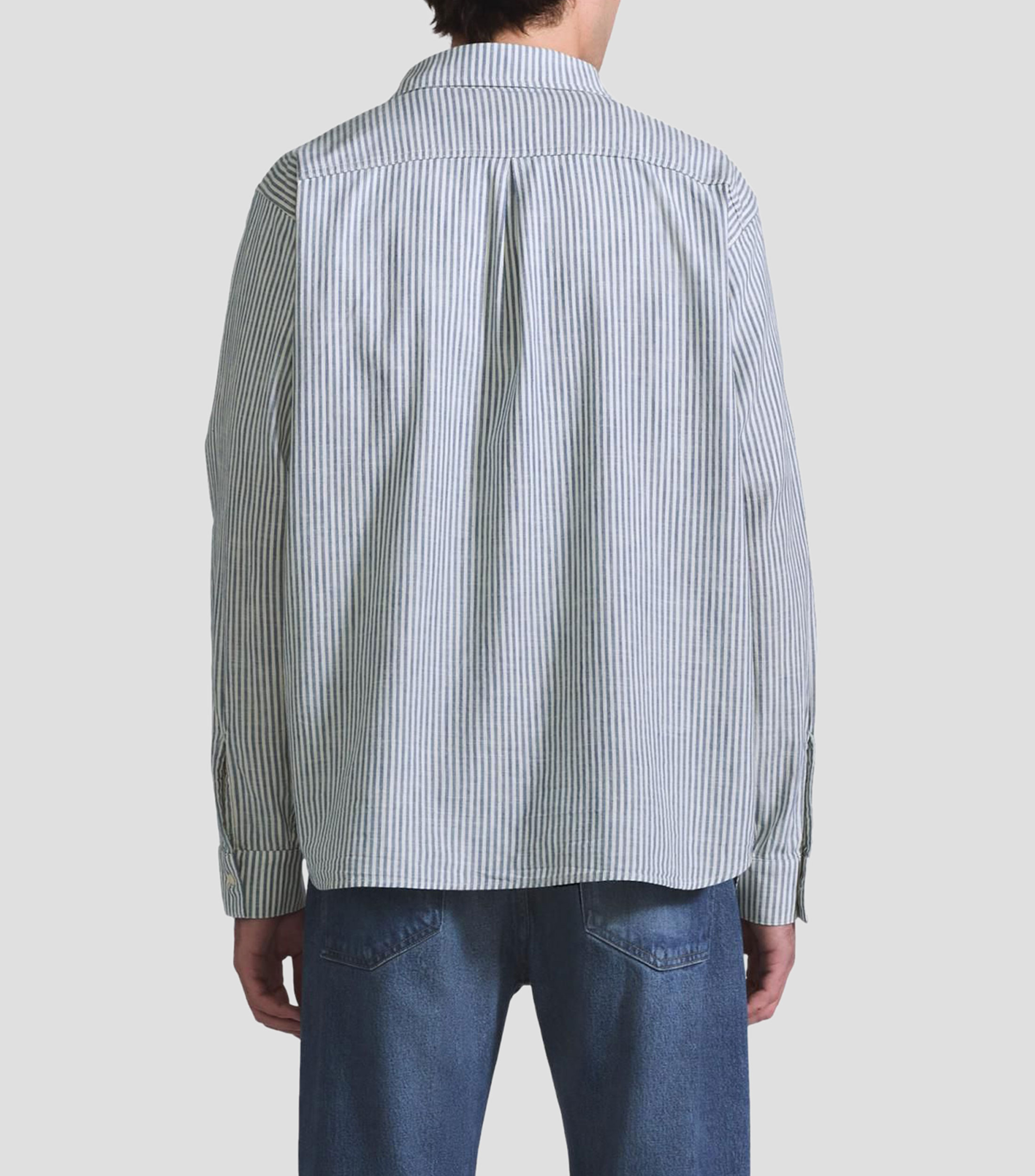 Camisa rayas manga larga Hombre