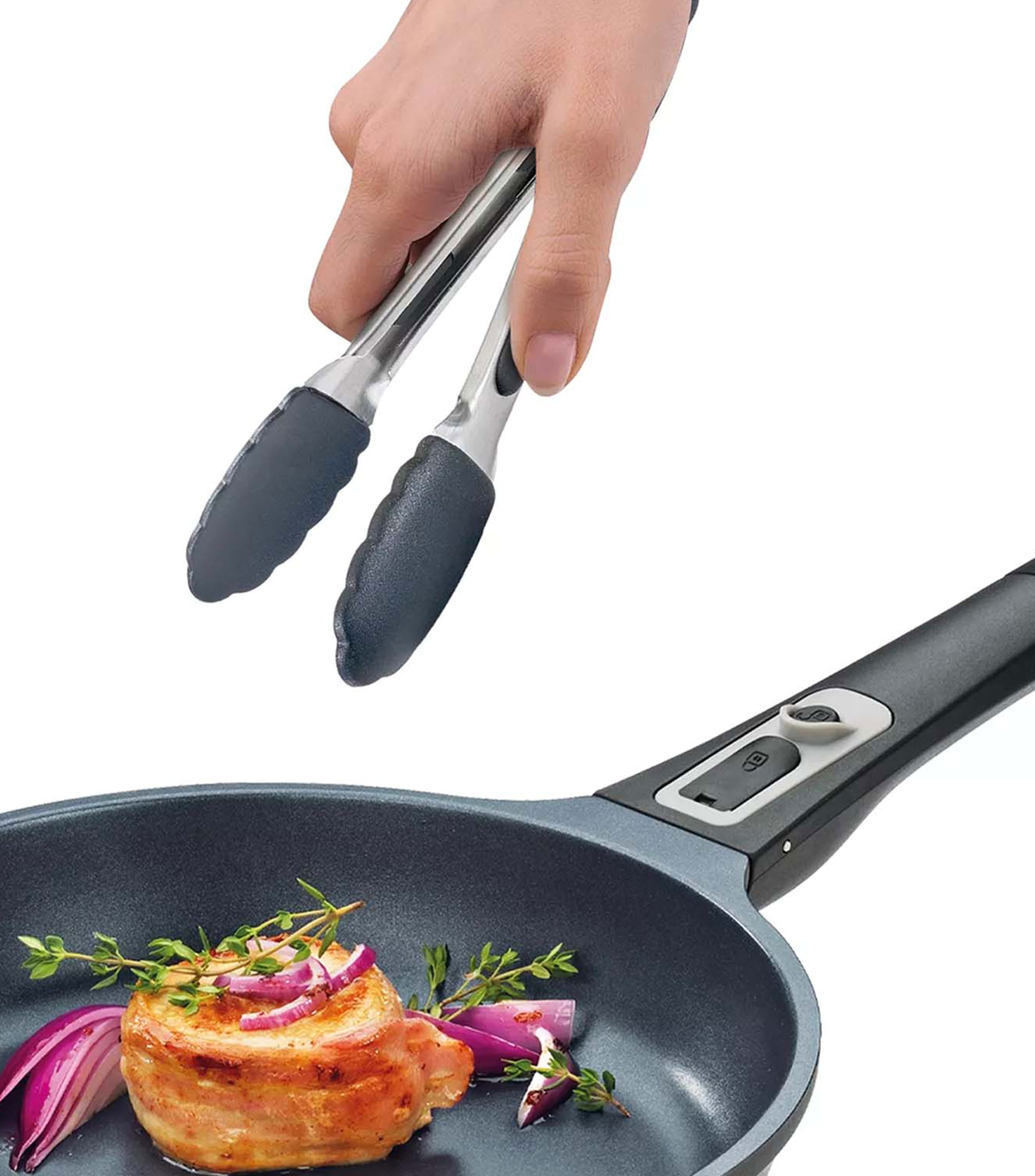 Pinzas de Cocina plateadas