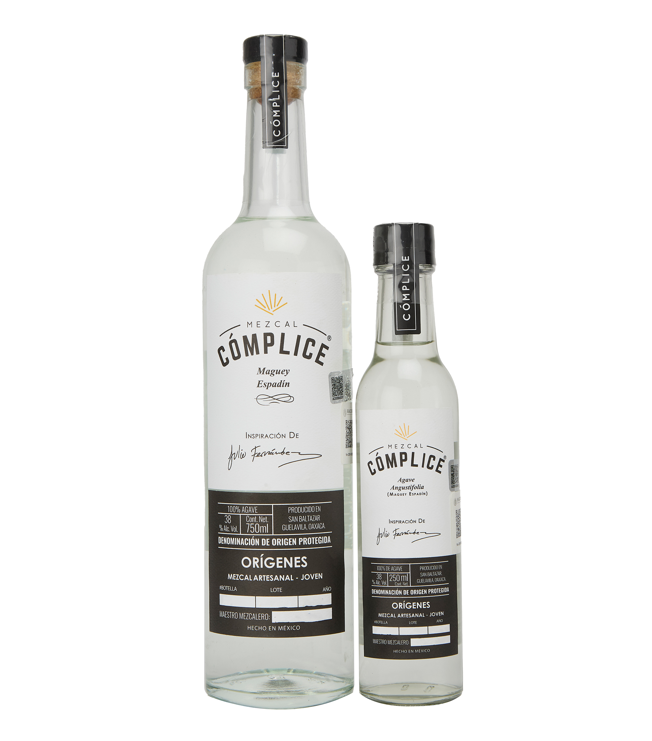 Mezcal Cómplice VAP Orígenes Espadín, 750 ml + 250 ml