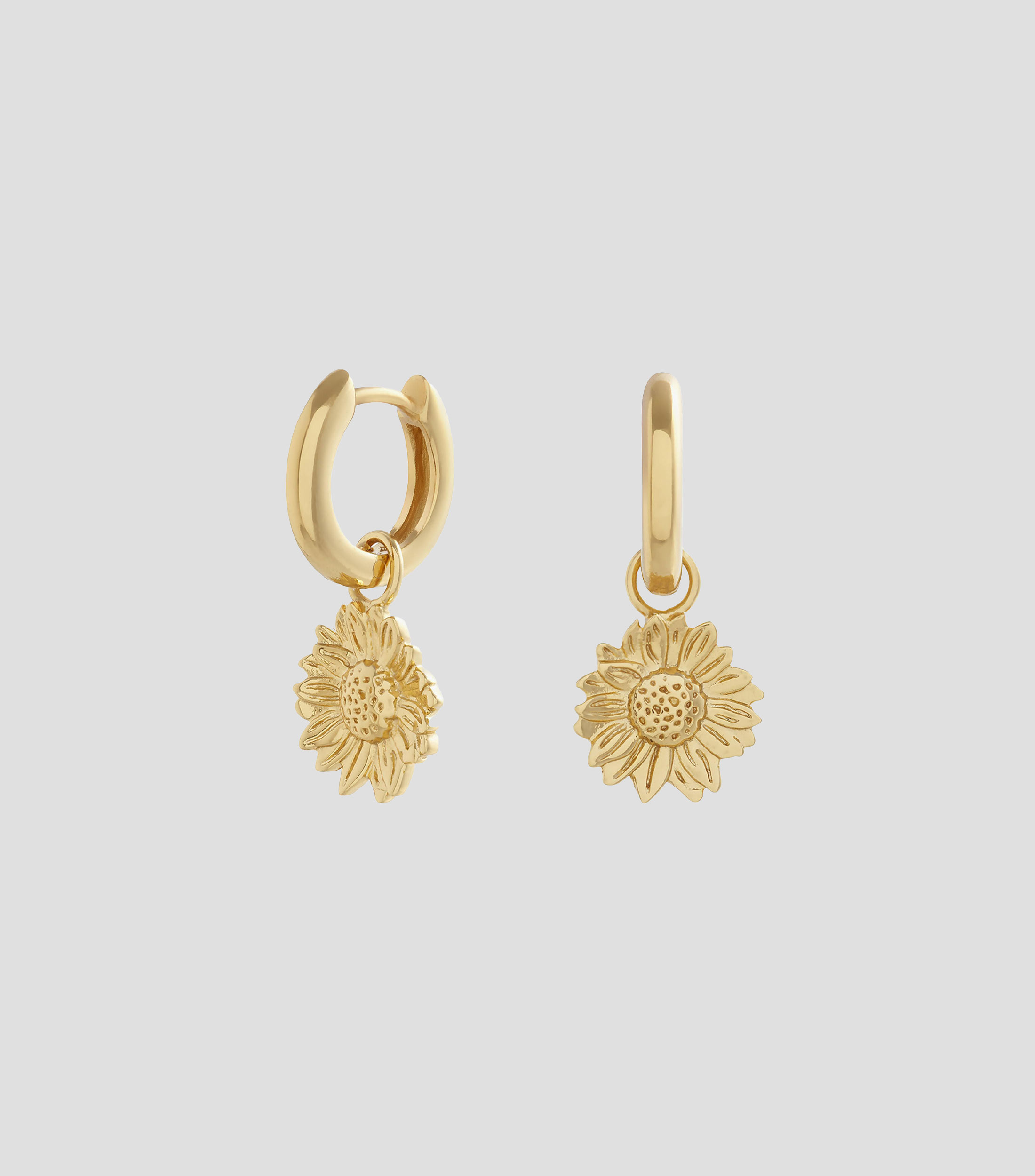 Aretes en Plata Sunflower Mujer