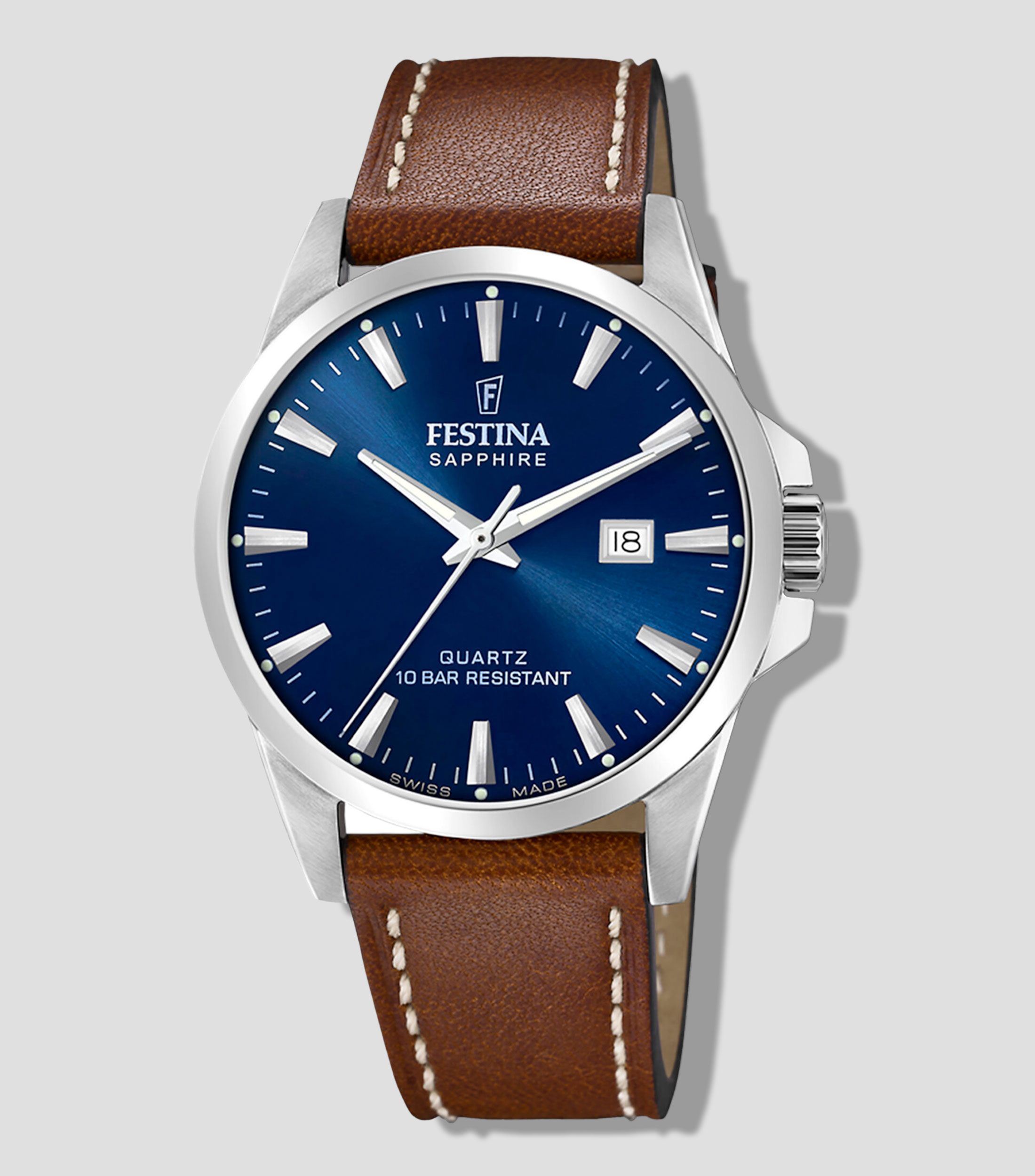 Reloj para hombre casual, Plateado