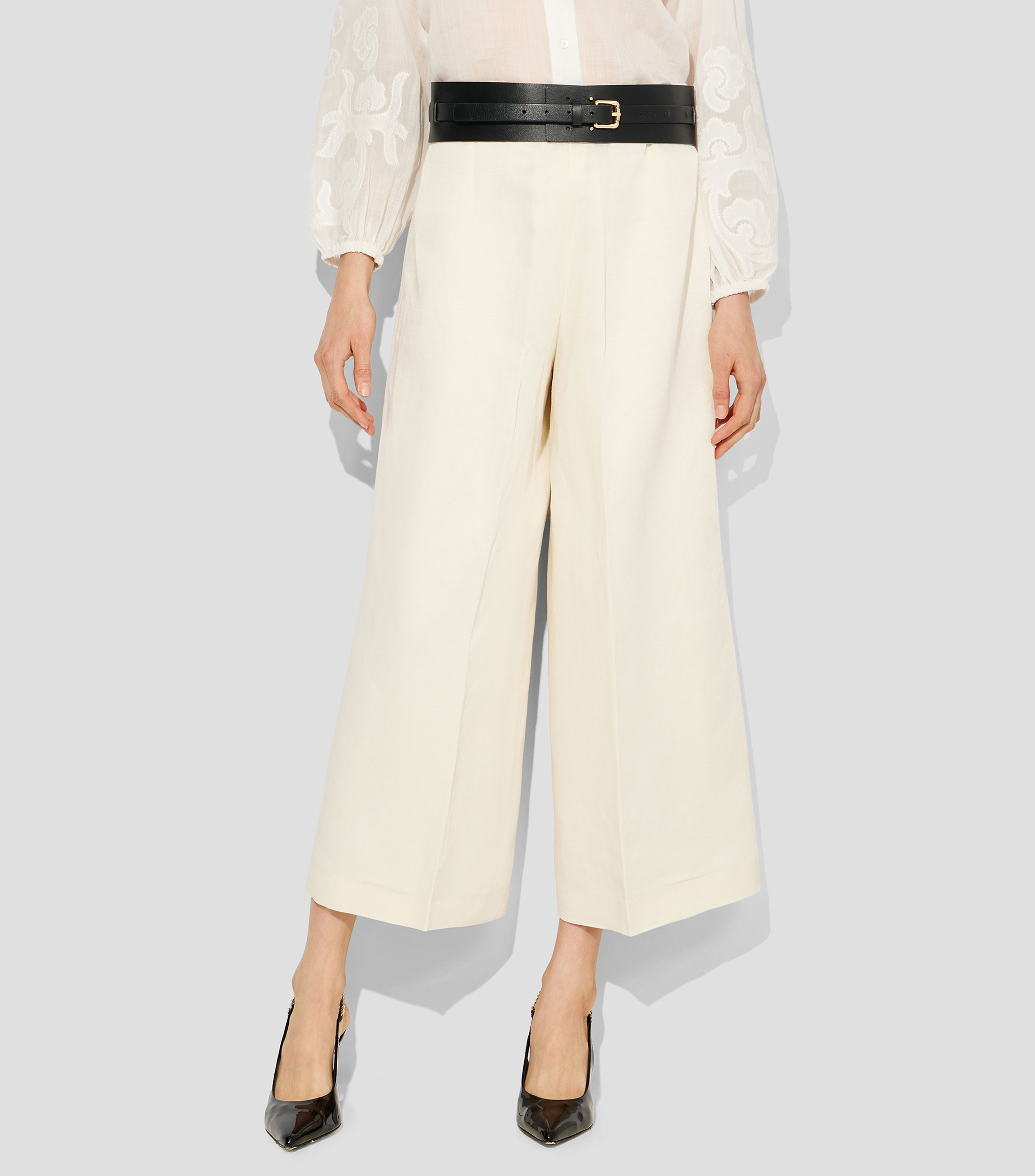 Pantalón casual tipo culotte Mujer
